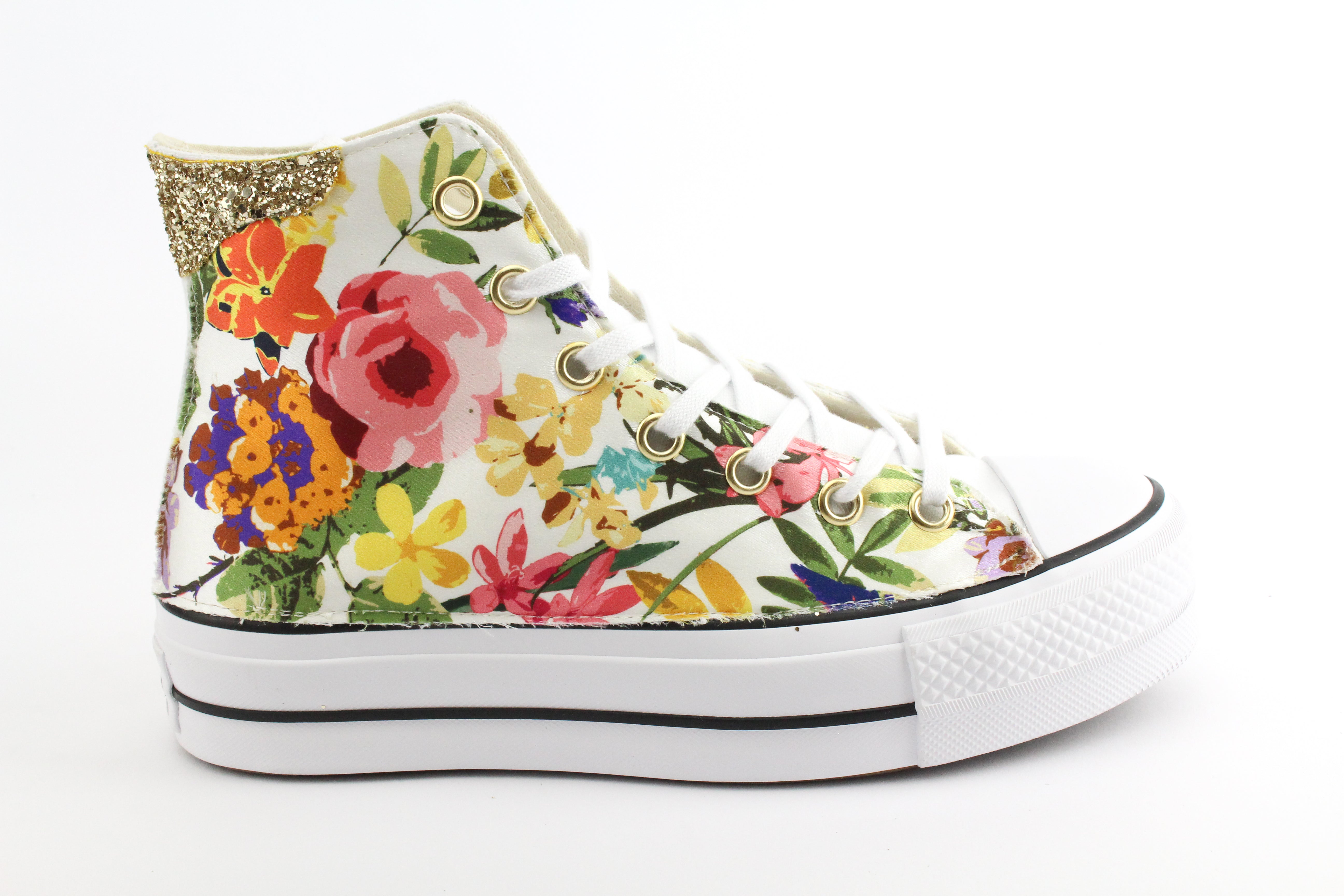 Converse All Star Platform Fiori & Glitter