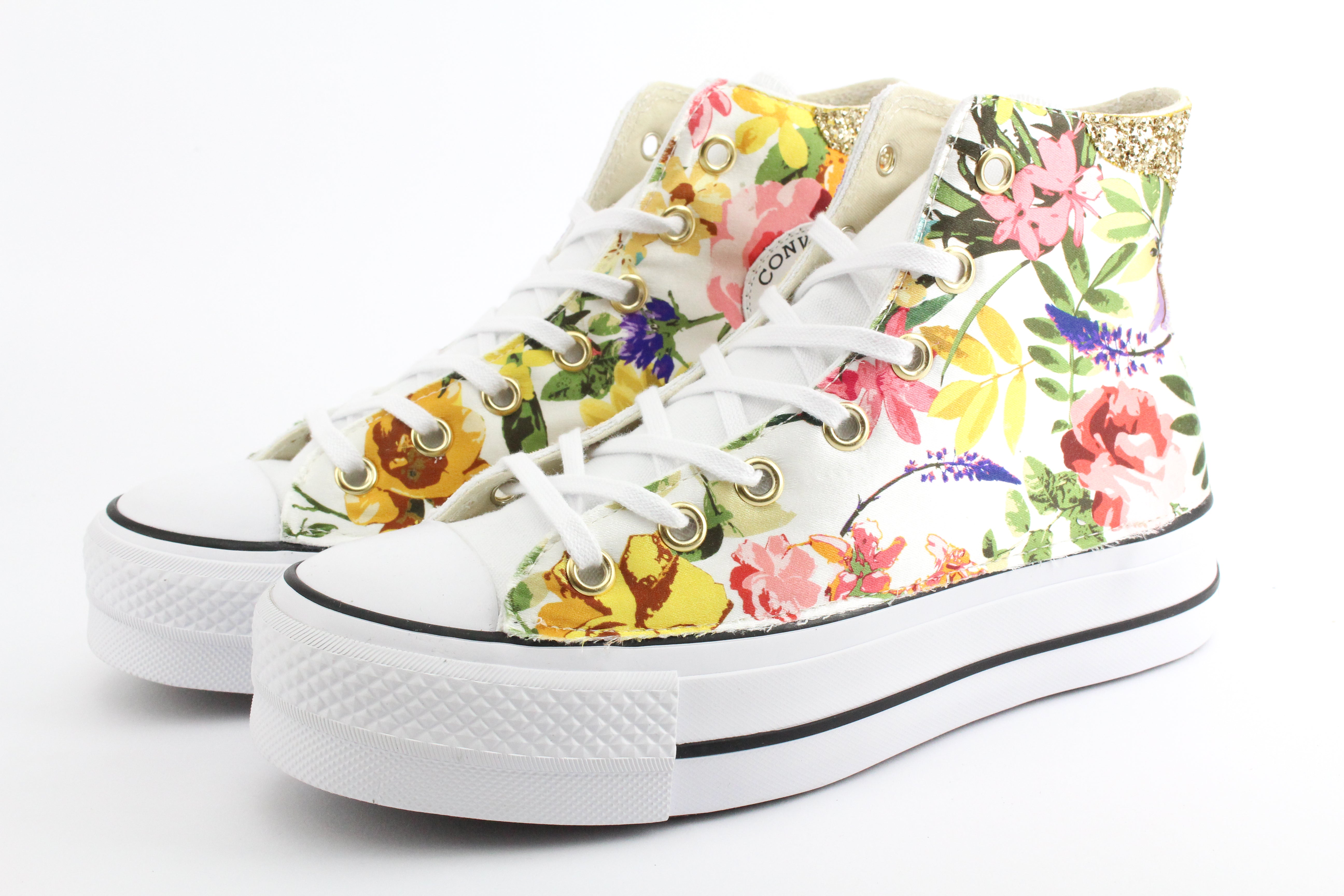 Converse All Star Platform Fiori & Glitter