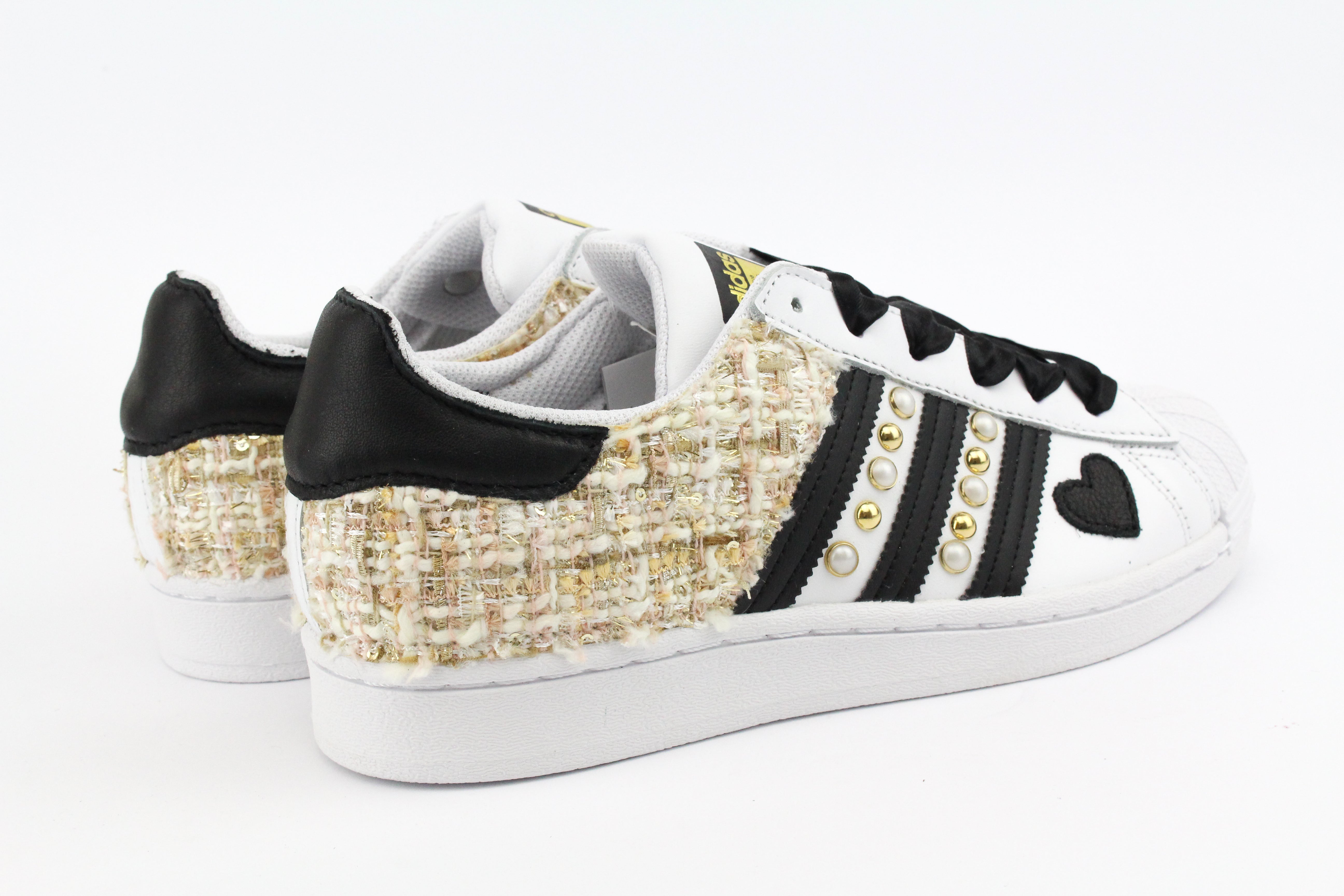 Adidas Superstar Gold Bouclè Perle & Cuore