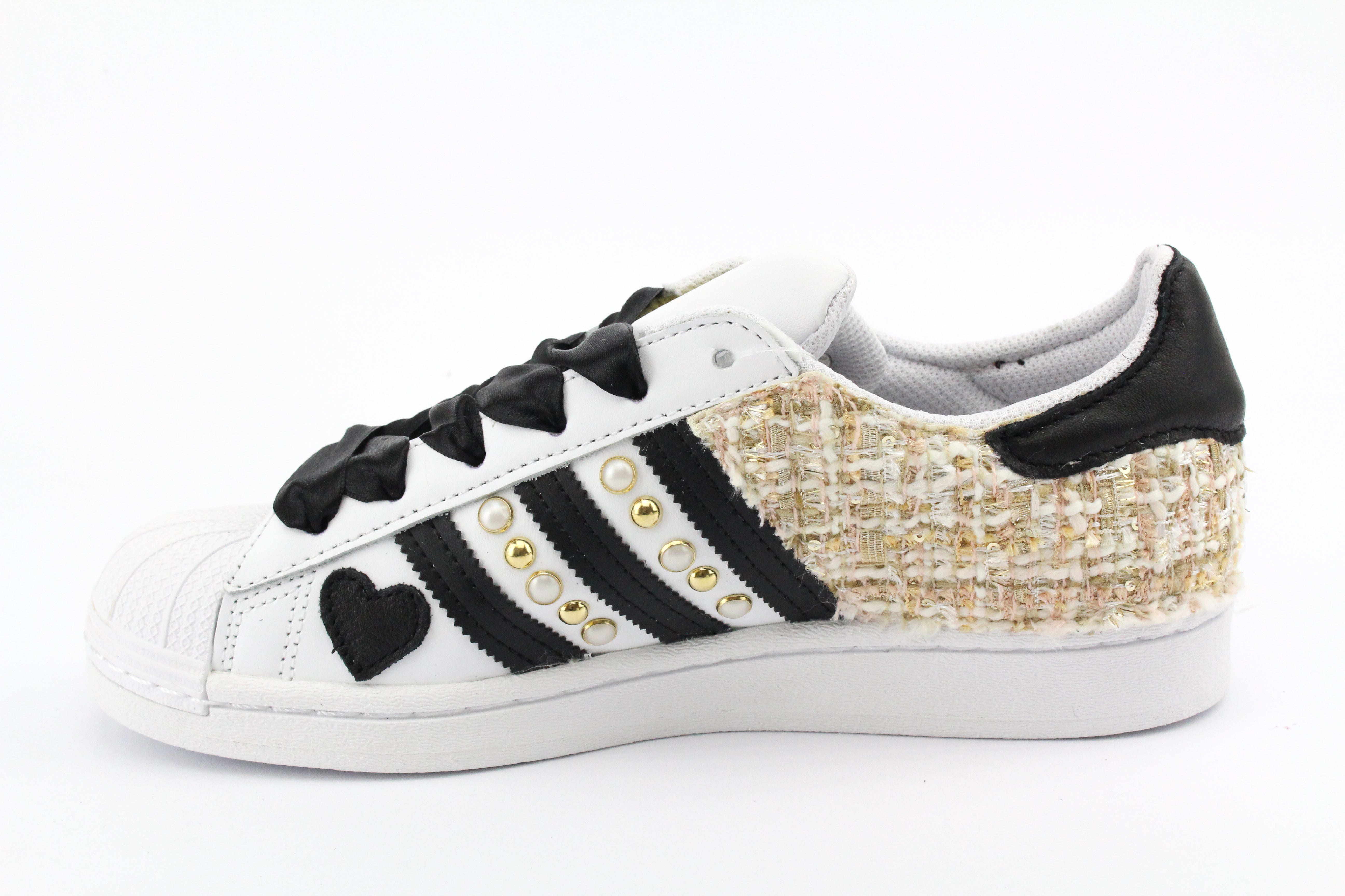 Adidas Superstar Gold Bouclè Perle & Cuore