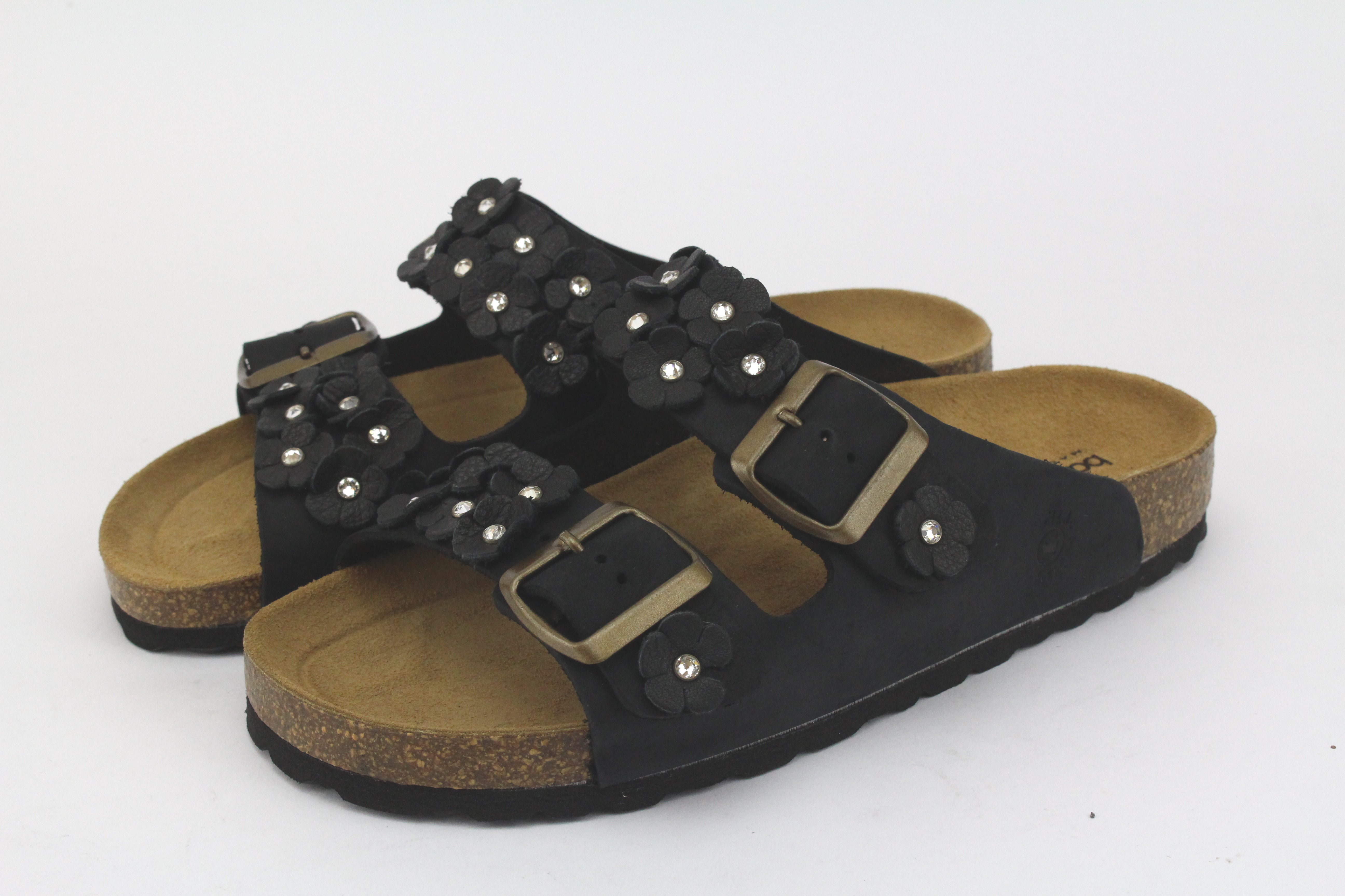 Sandali Fiori in pelle & Strass