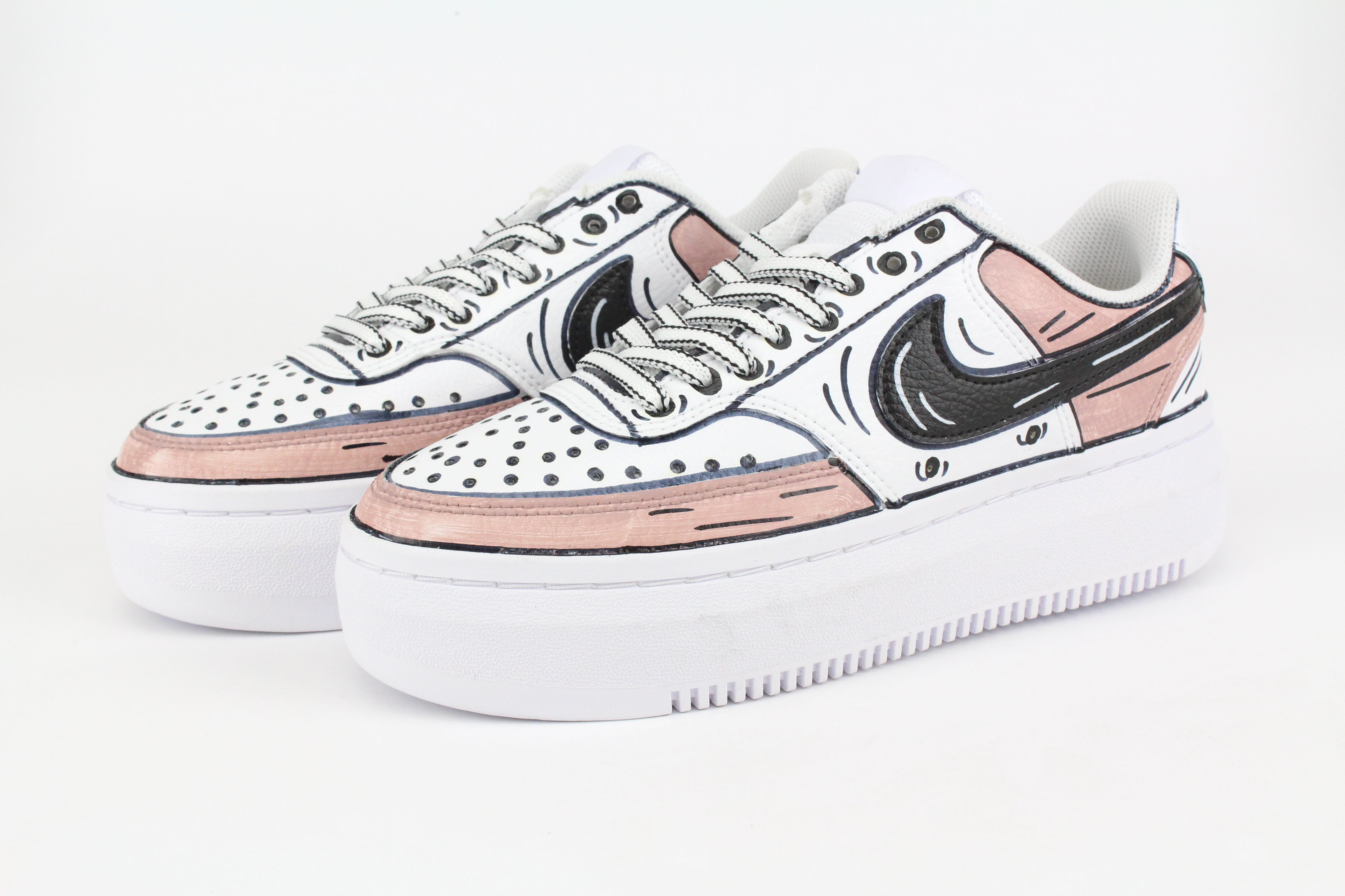 Nike Court Vision Low Platform Cartoon Cipria