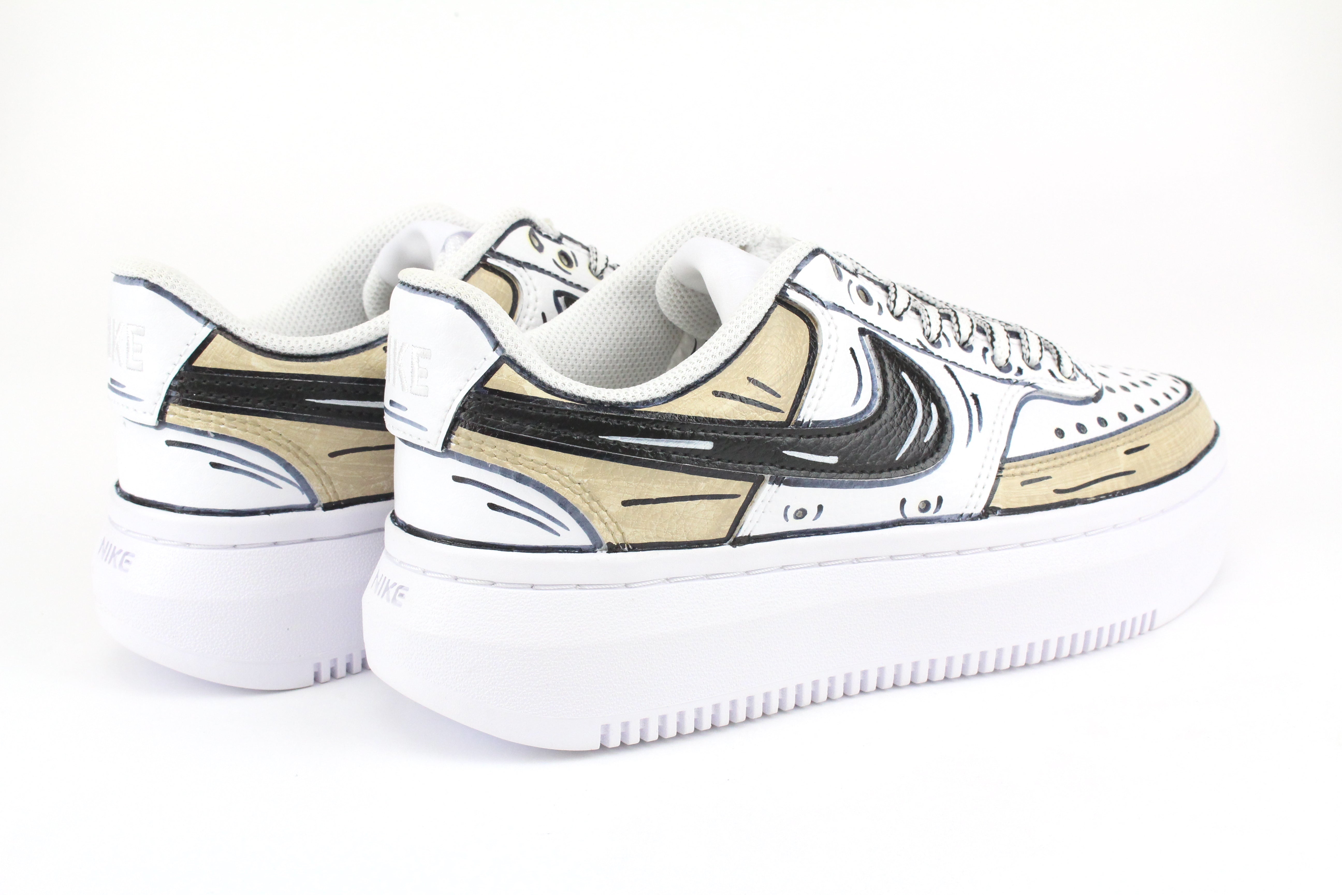 Nike Court Vision Low Platform Cartoon Crema