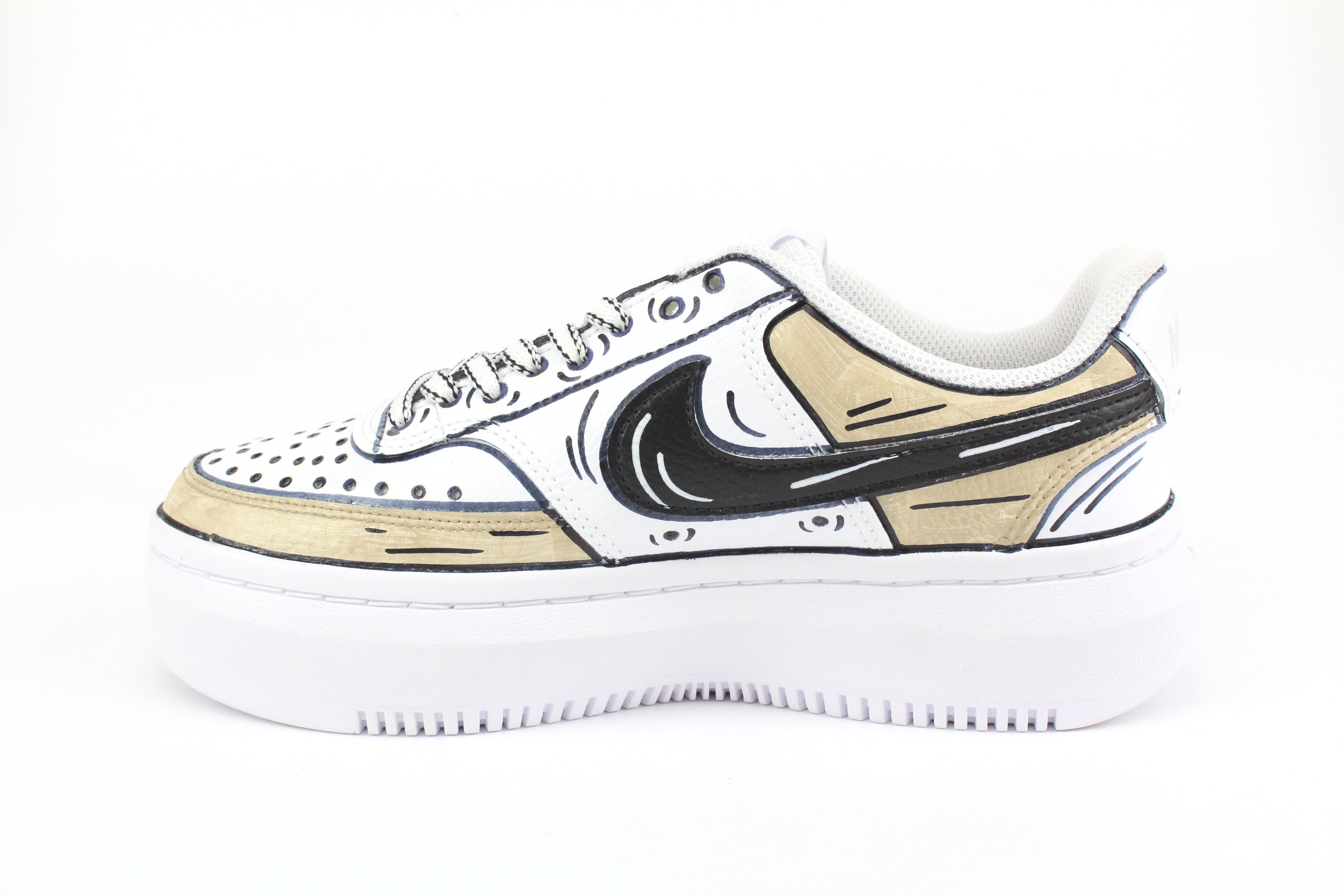 Nike Court Vision Low Platform Cartoon Crema