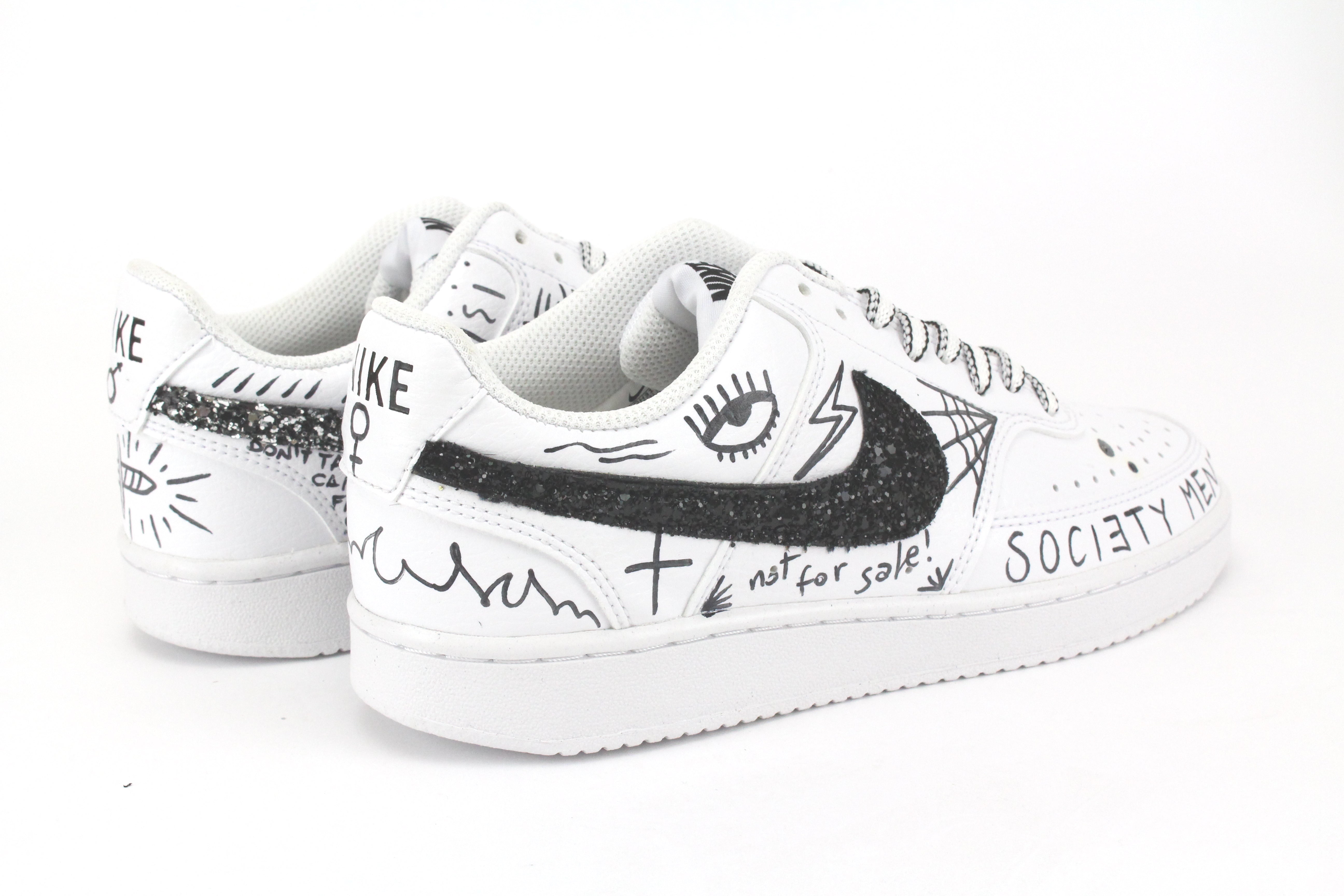 Nike Court Vision Low Eye & Sword Two Glitter