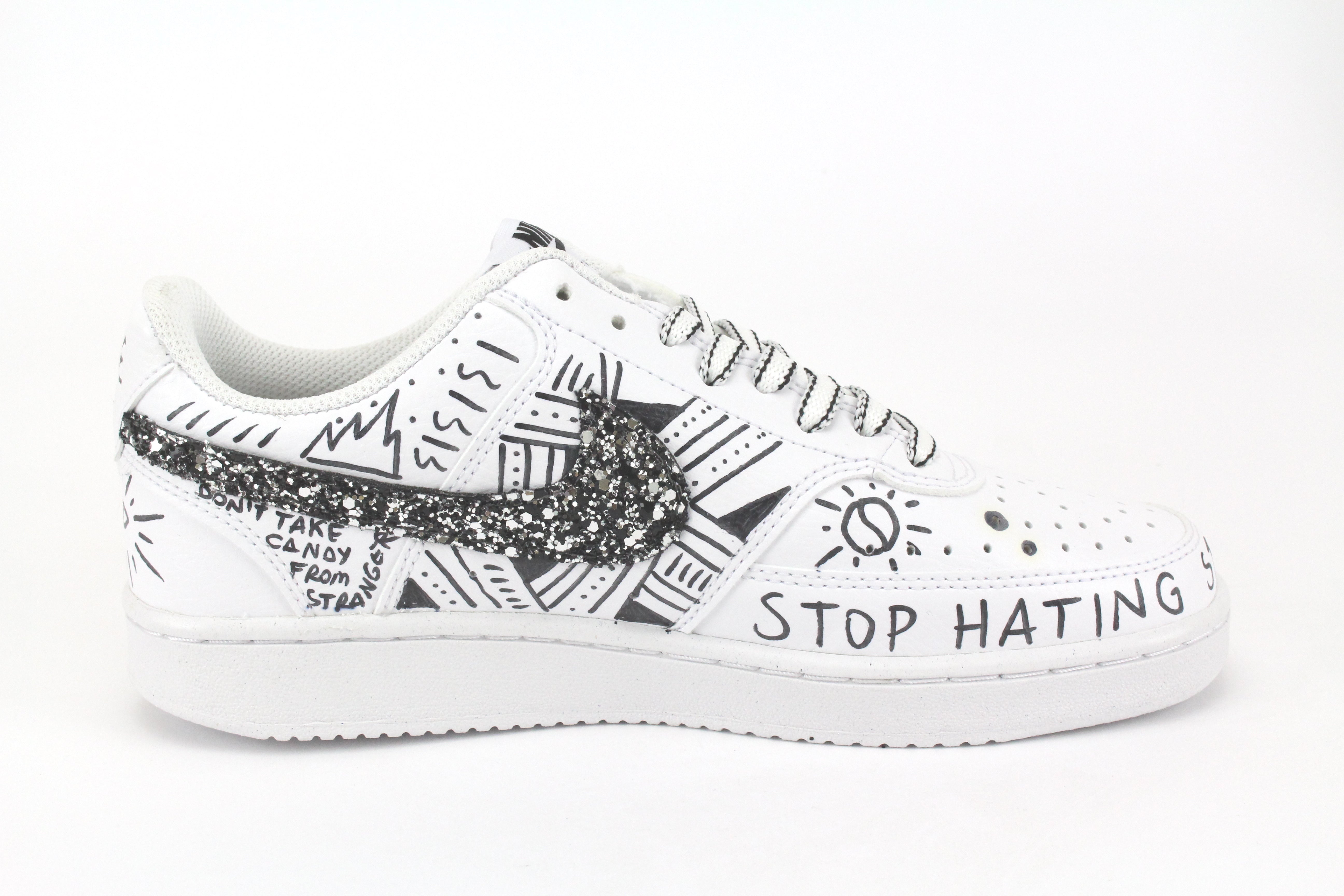 Nike Court Vision Low Eye & Sword Two Glitter