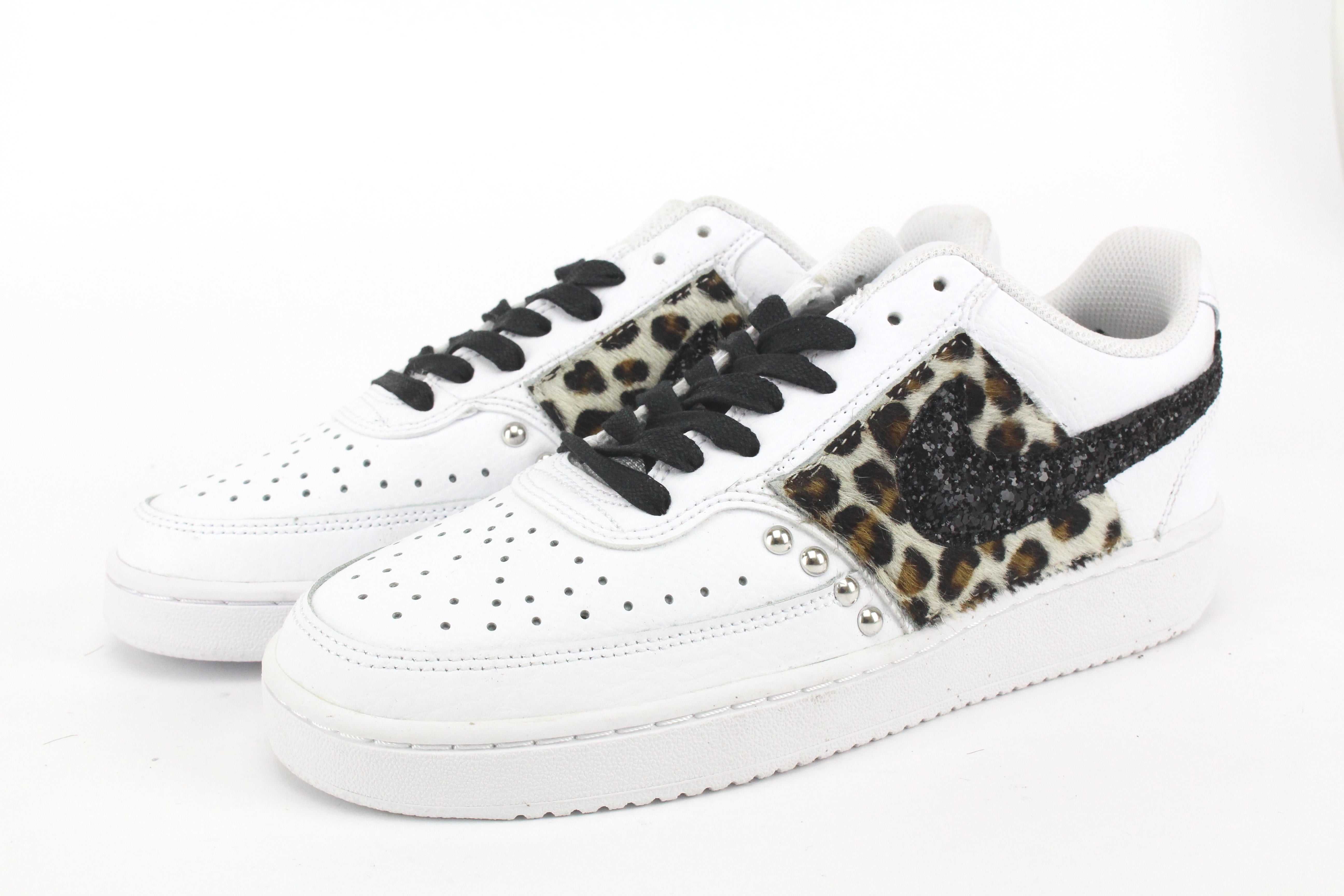 Nike Court Vision Low Maculate & Glitter Nero