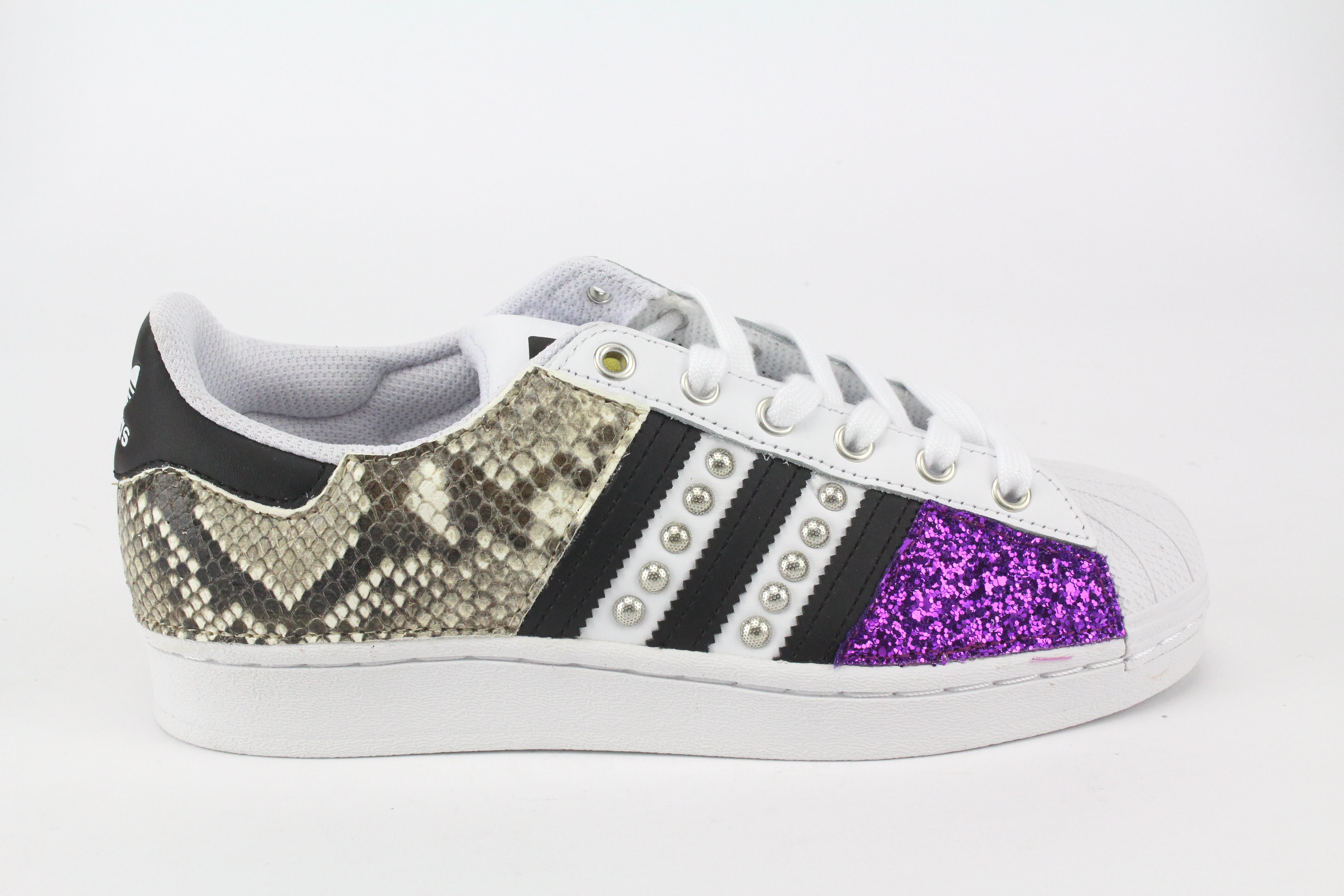 Adidas Superstar Pitone Borchie & Glitter Viola