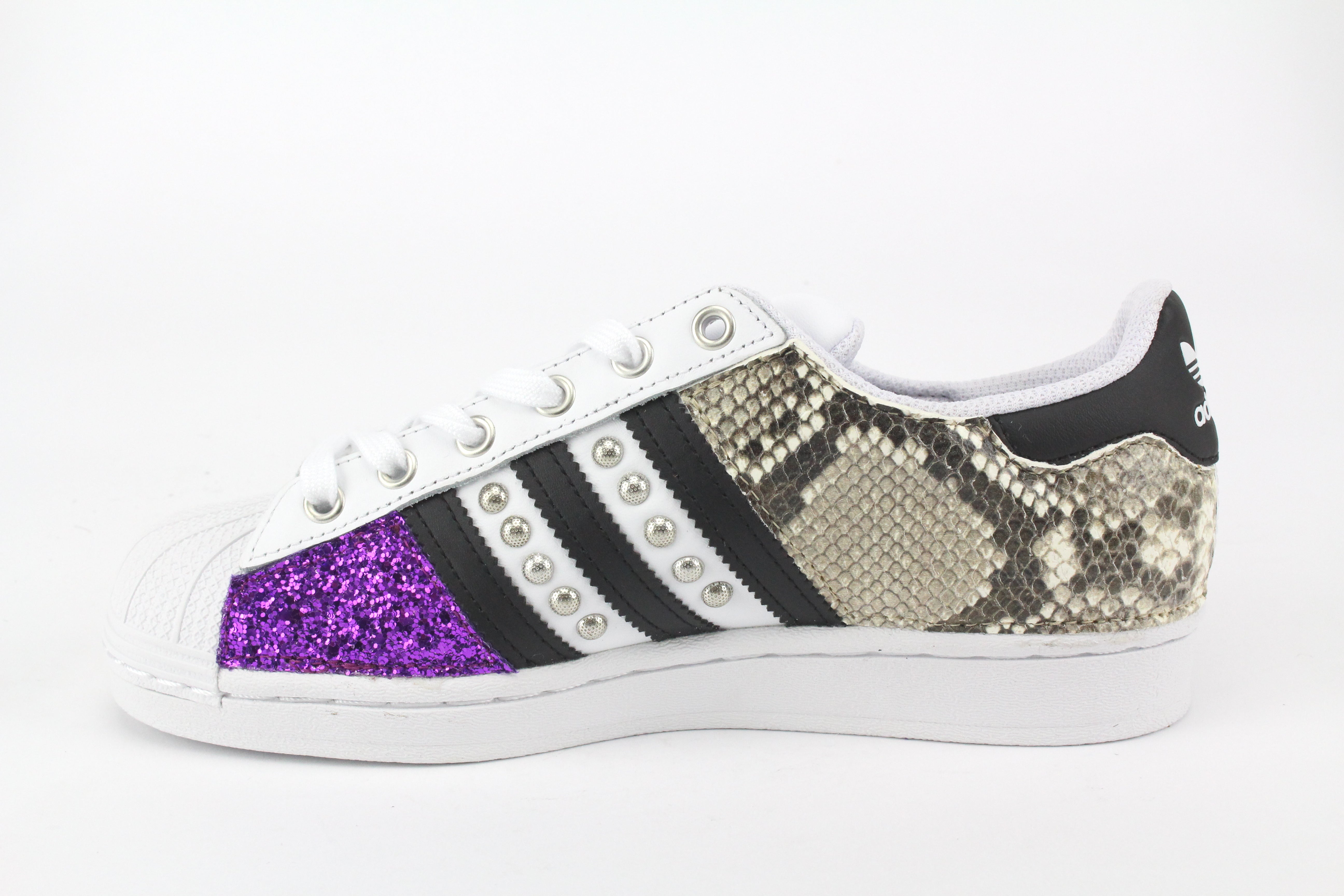 Adidas Superstar Pitone Borchie & Glitter Viola