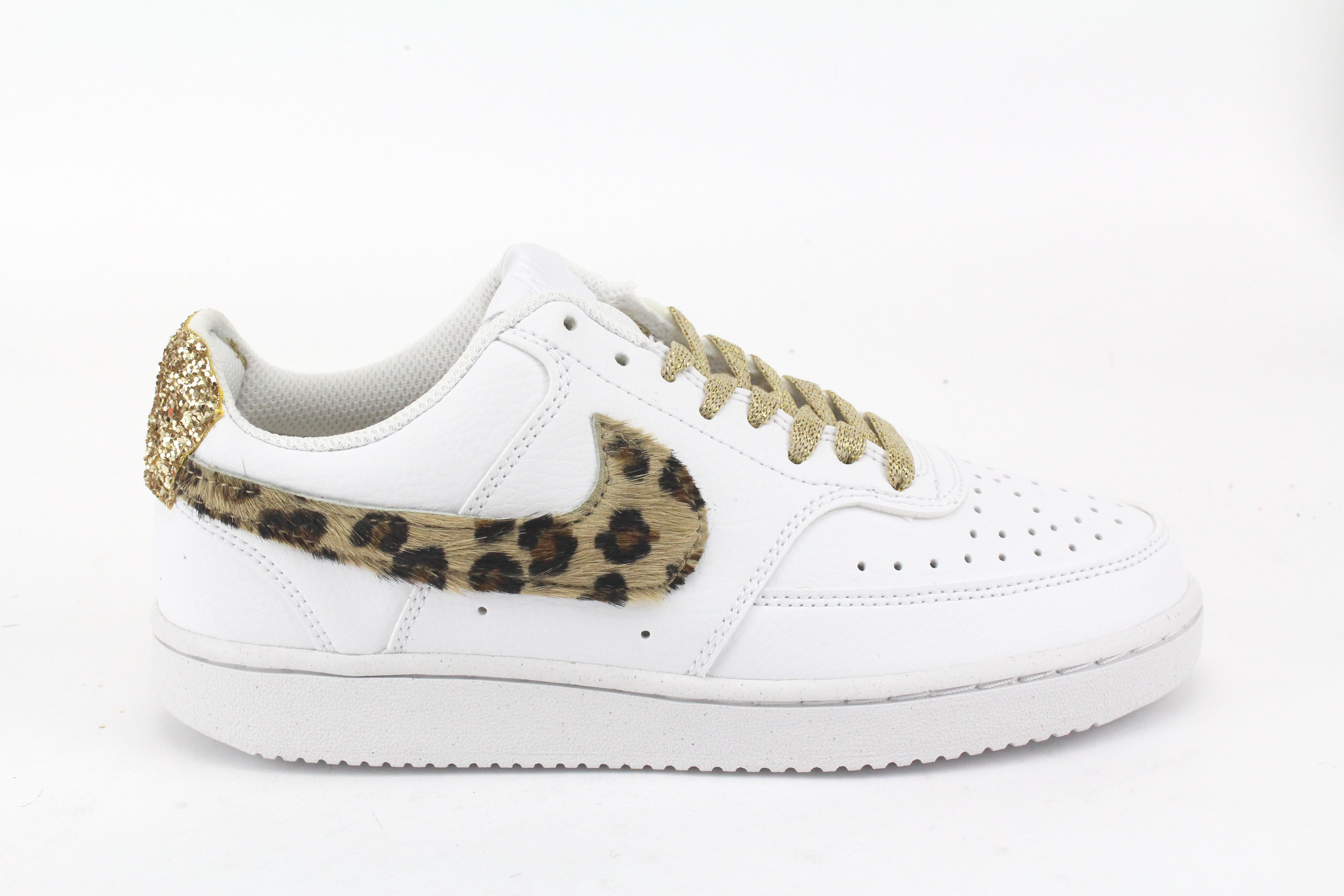 Nike Court Vision Low Maculate & Glitter Gold