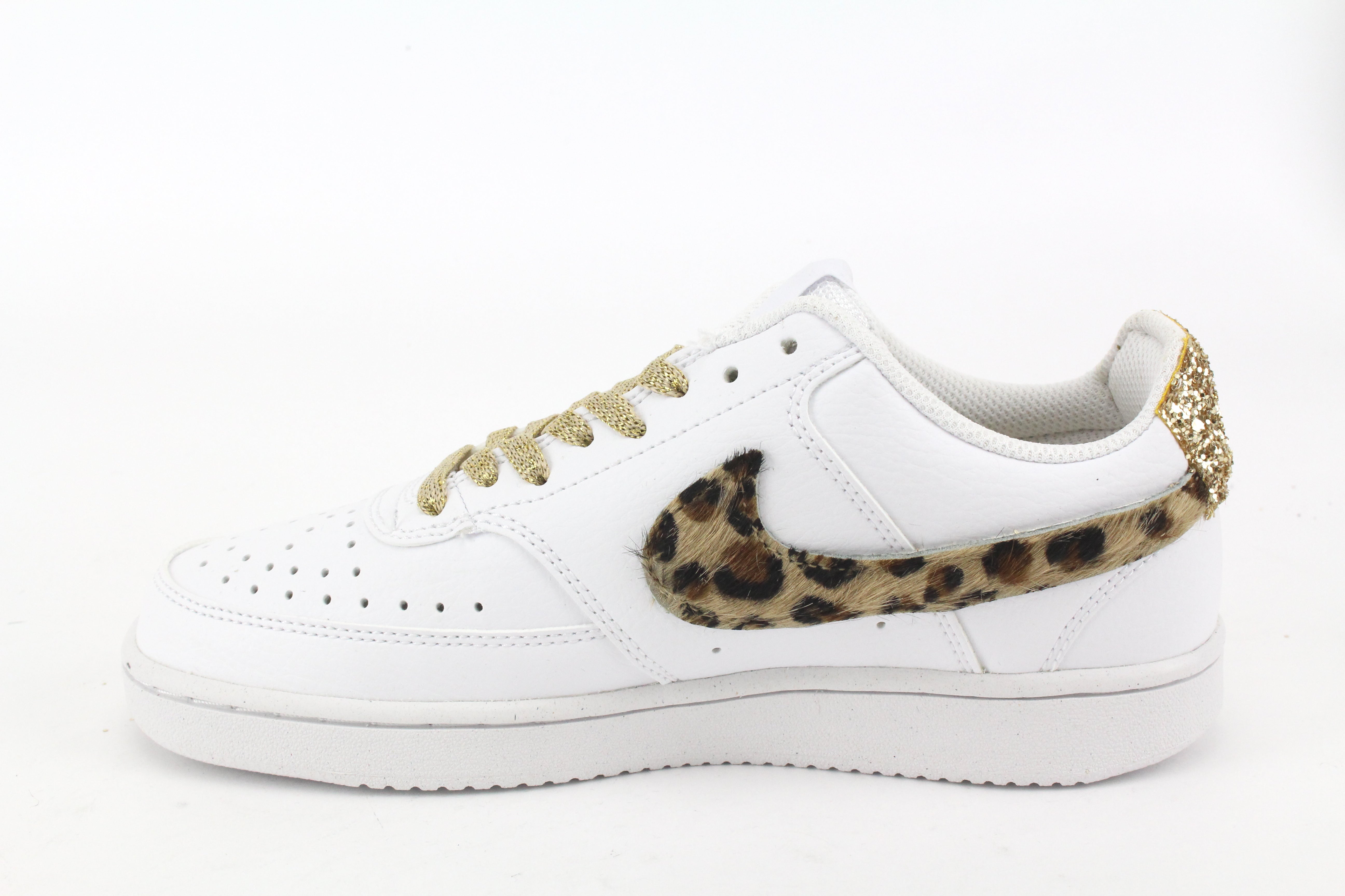 Nike Court Vision Low Maculate & Glitter Gold