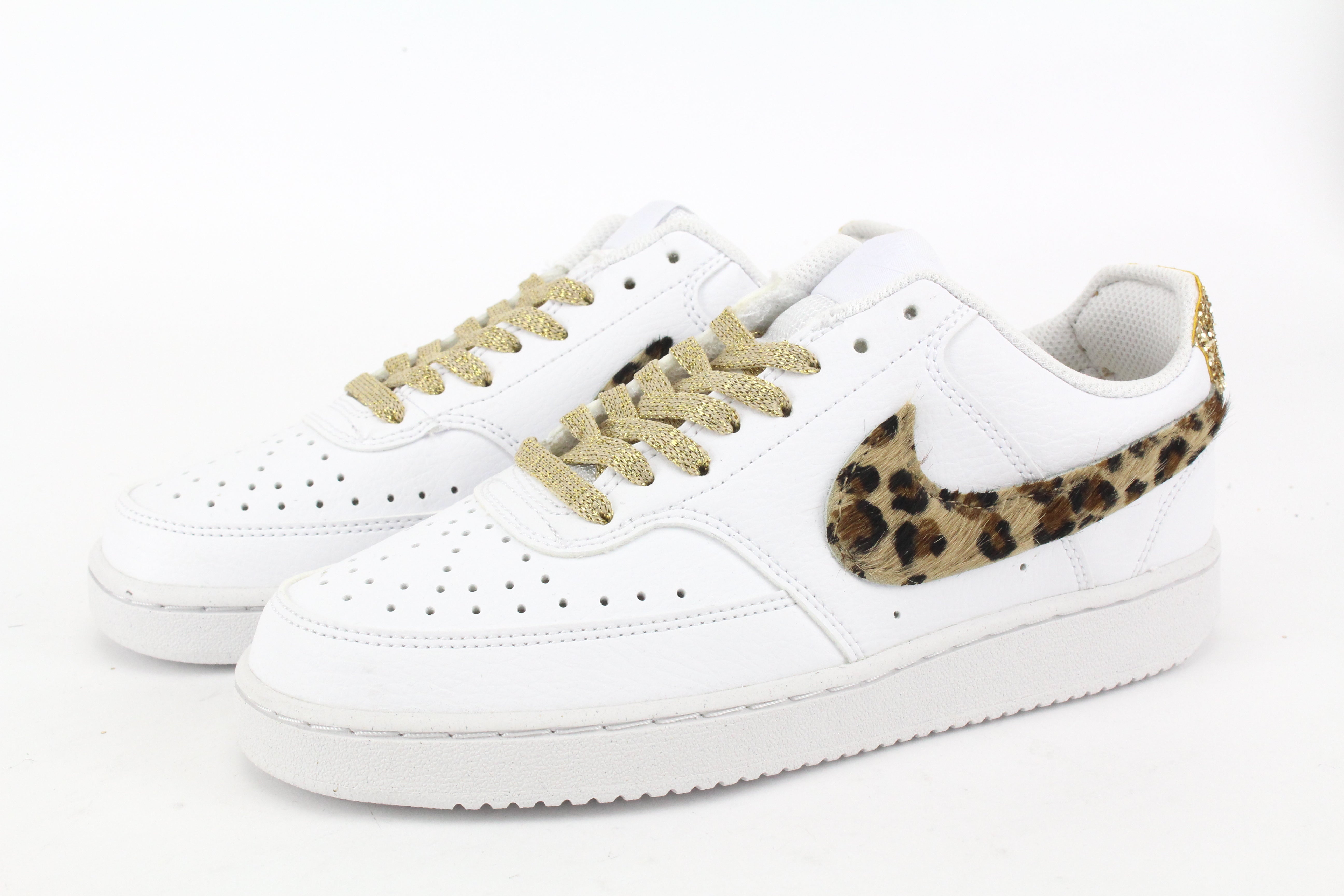 Nike Court Vision Low Maculate & Glitter Gold