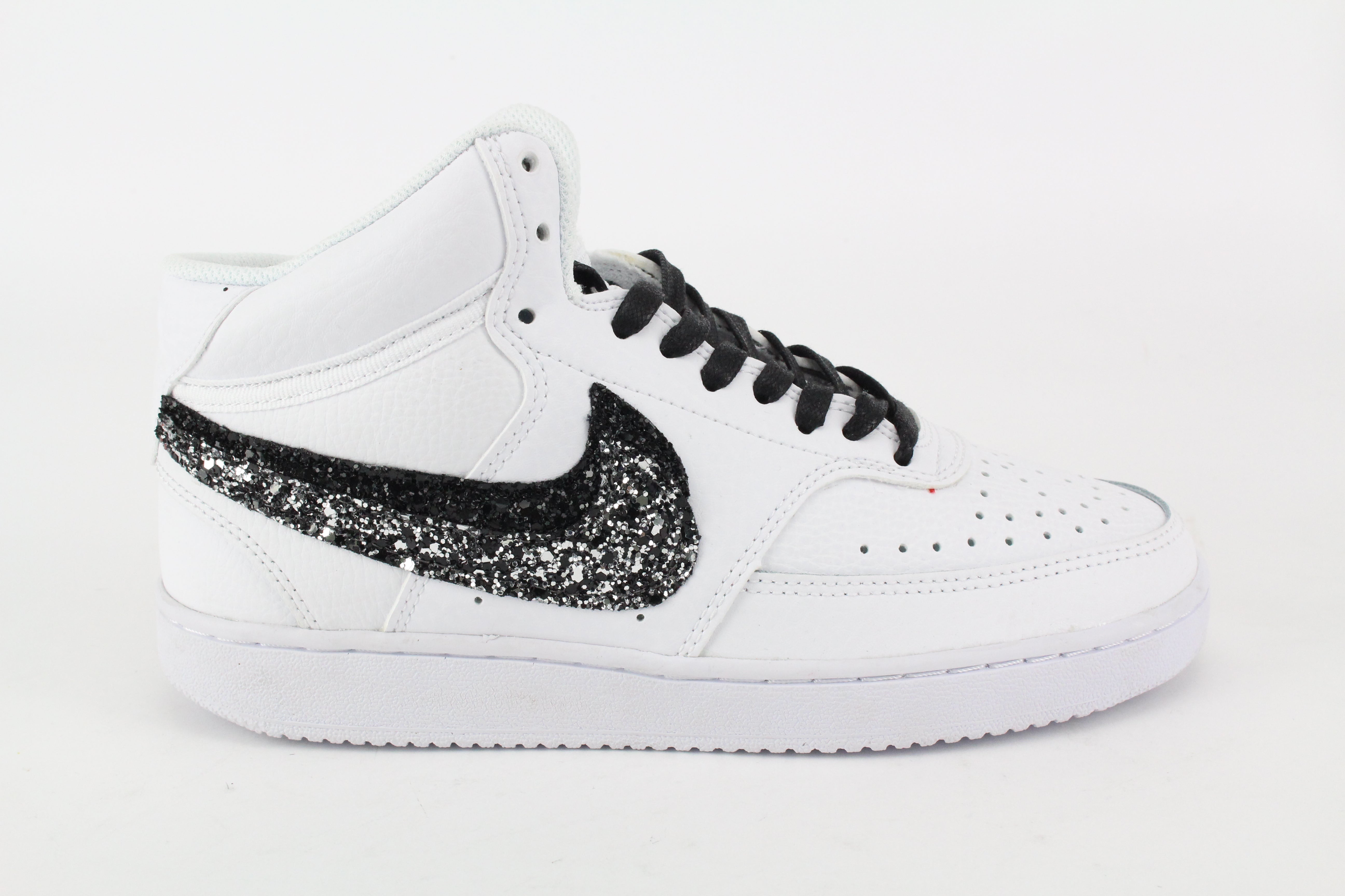 Nike Court Vision MID Glitter BkSilver