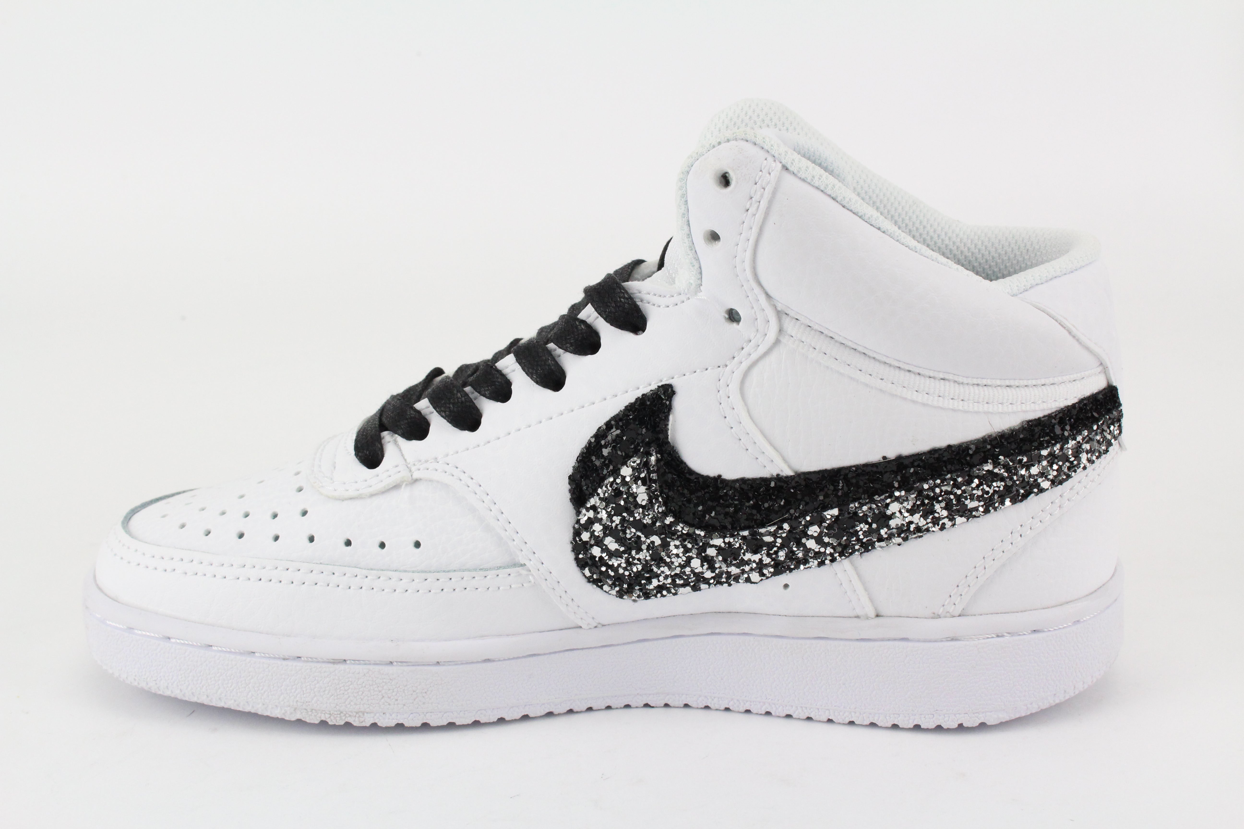 Nike Court Vision MID Glitter BkSilver