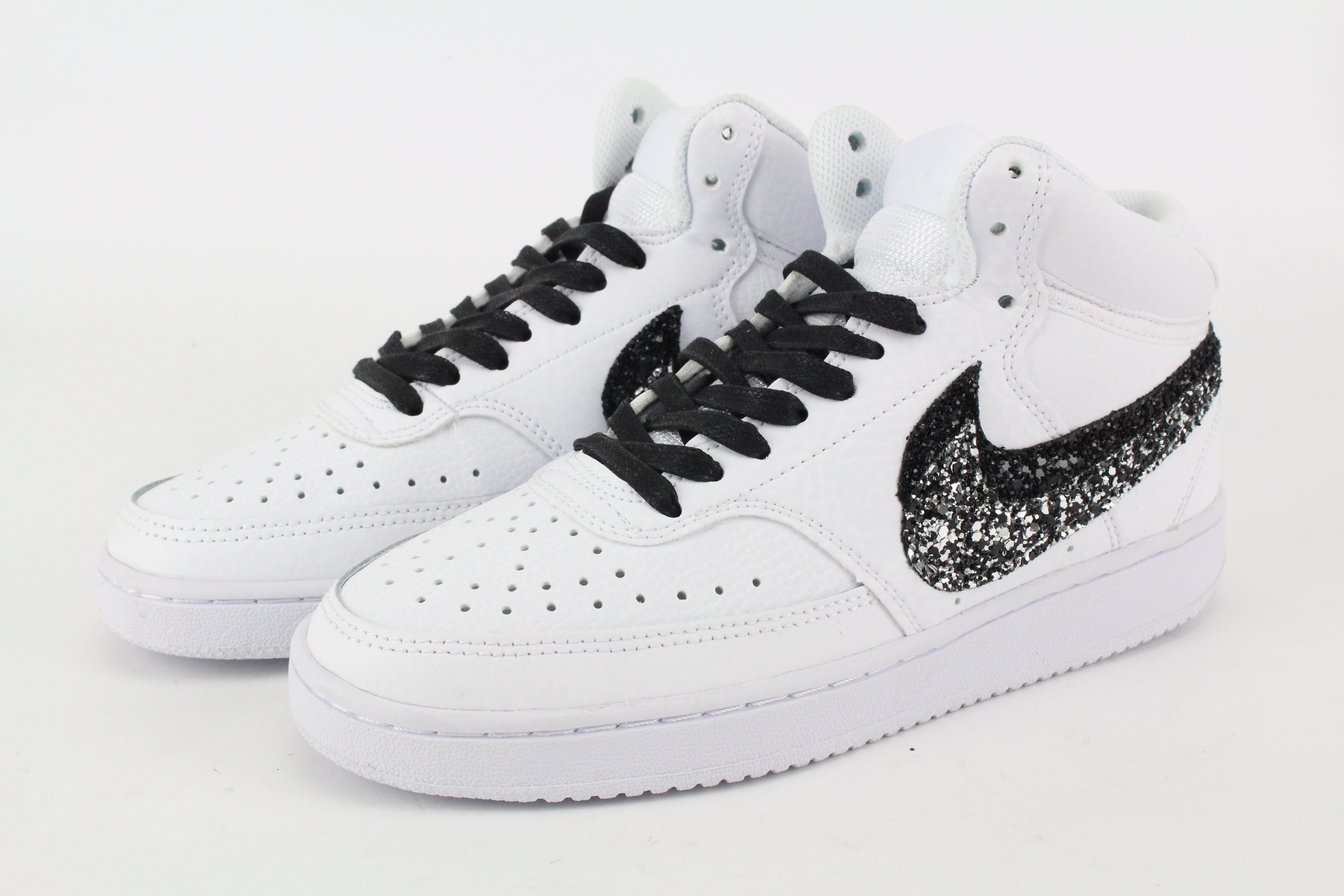 Nike Court Vision MID Glitter BkSilver