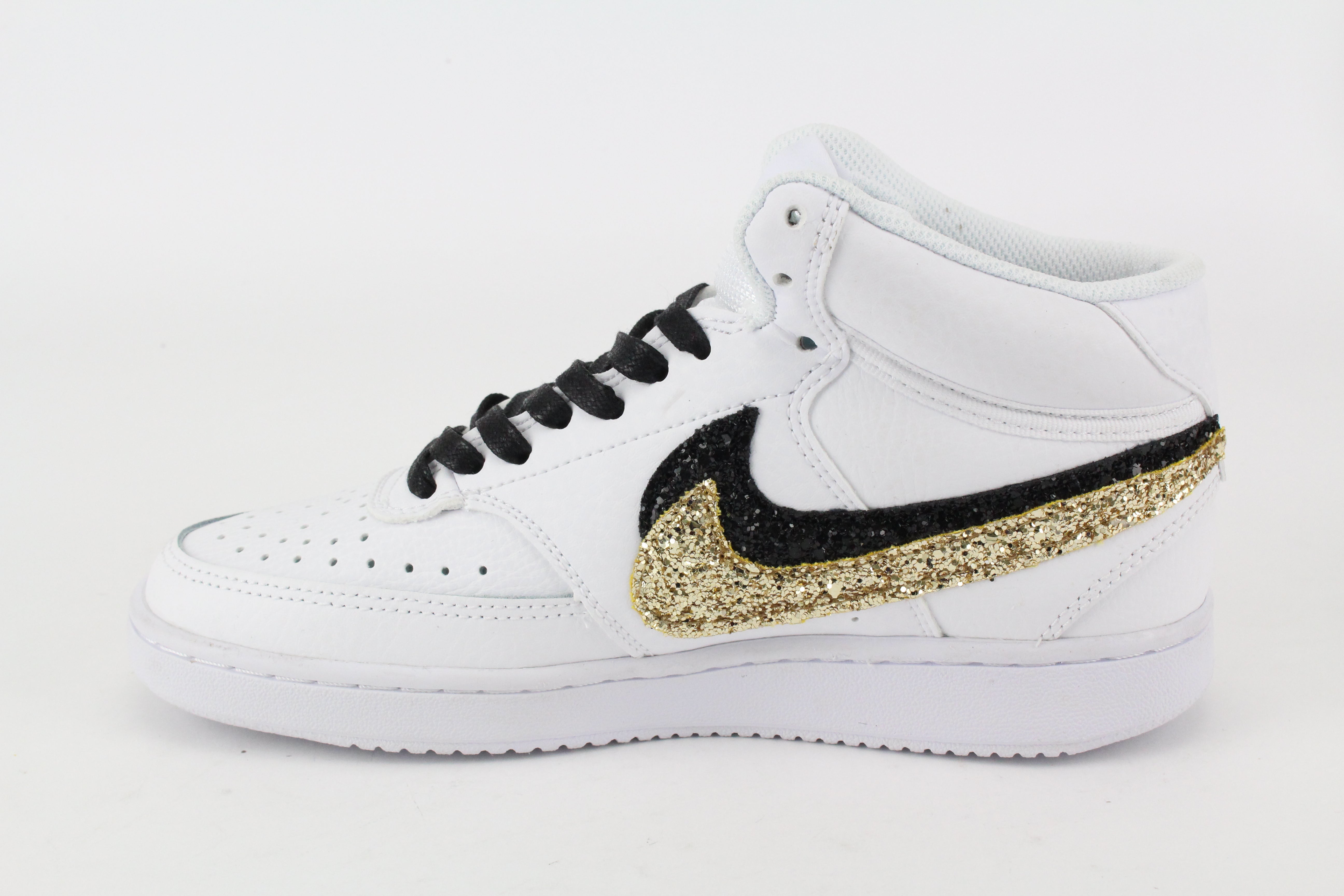 Nike Court Vision MID Glitter Gold