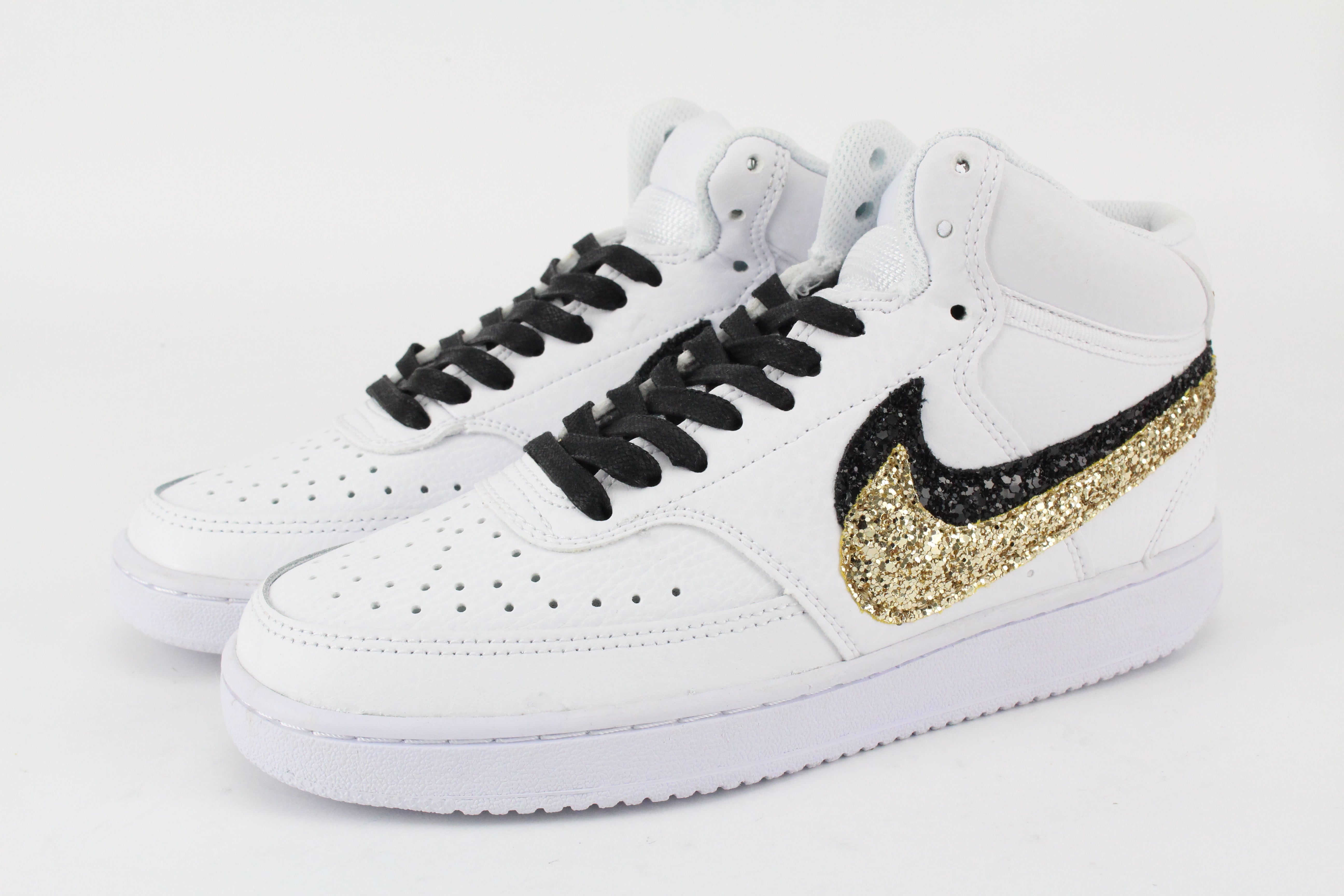 Nike Court Vision MID Glitter Gold
