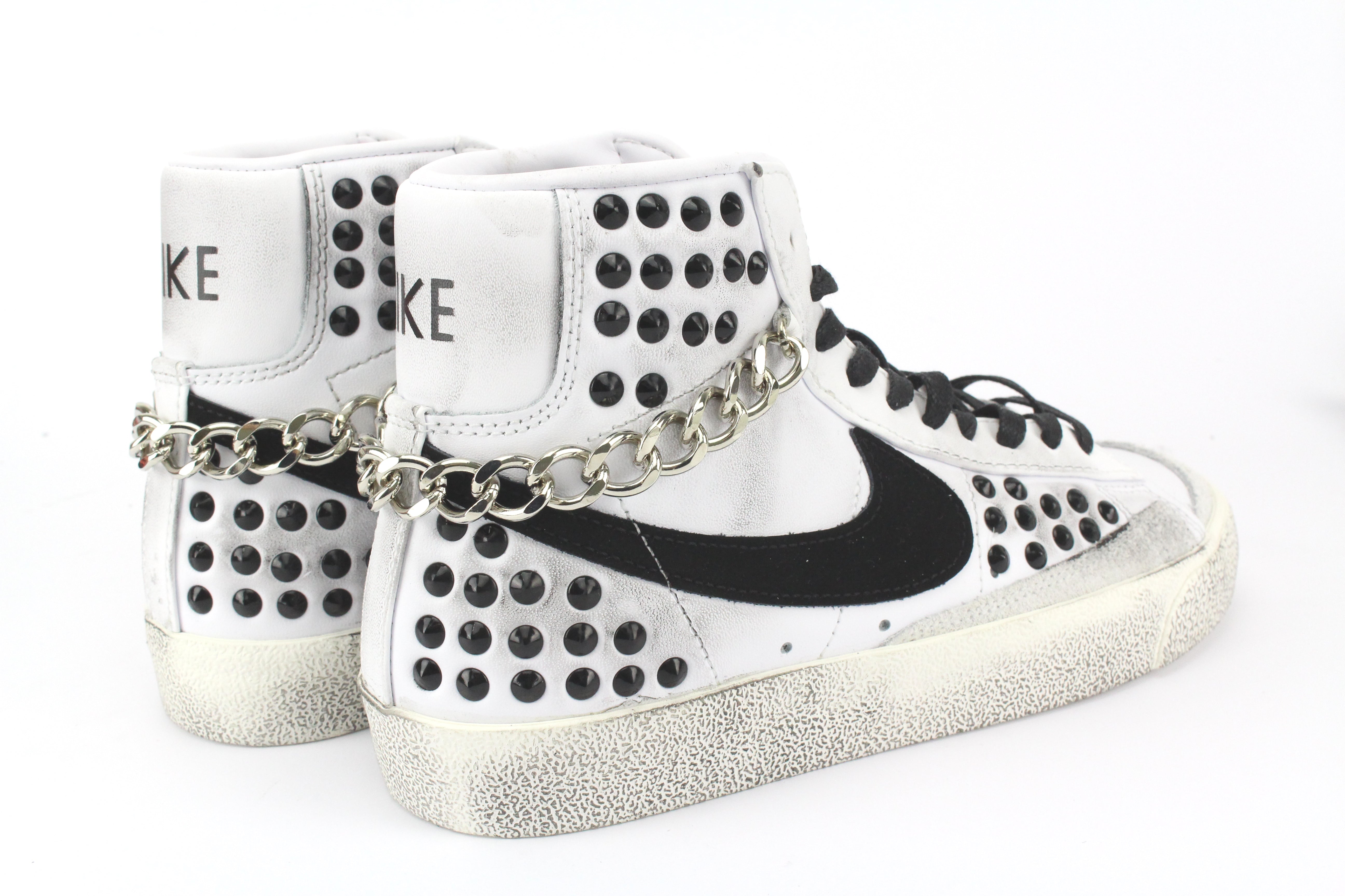 Nike Blazer Borchie Nere & Catena