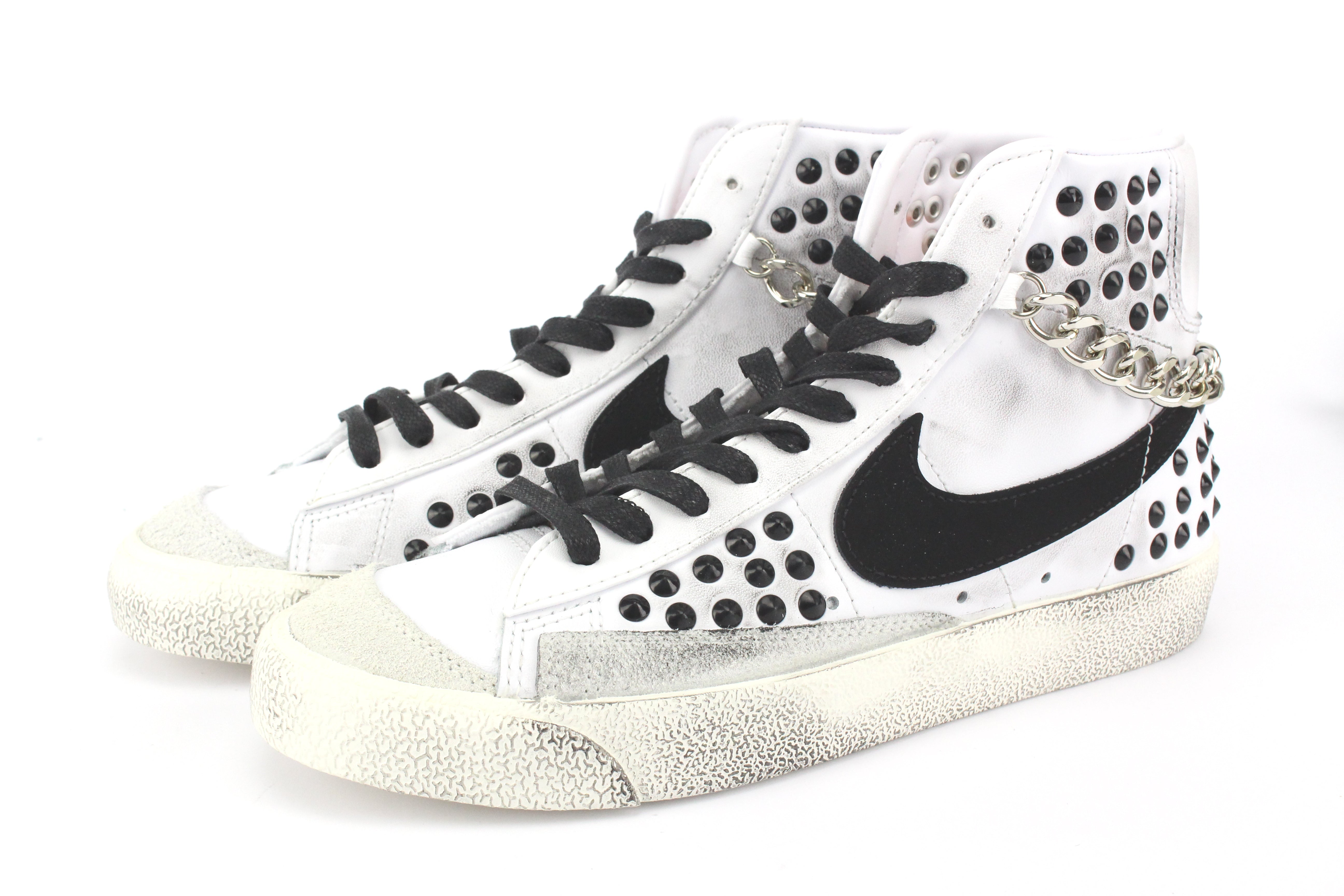 Nike Blazer Borchie Nere & Catena