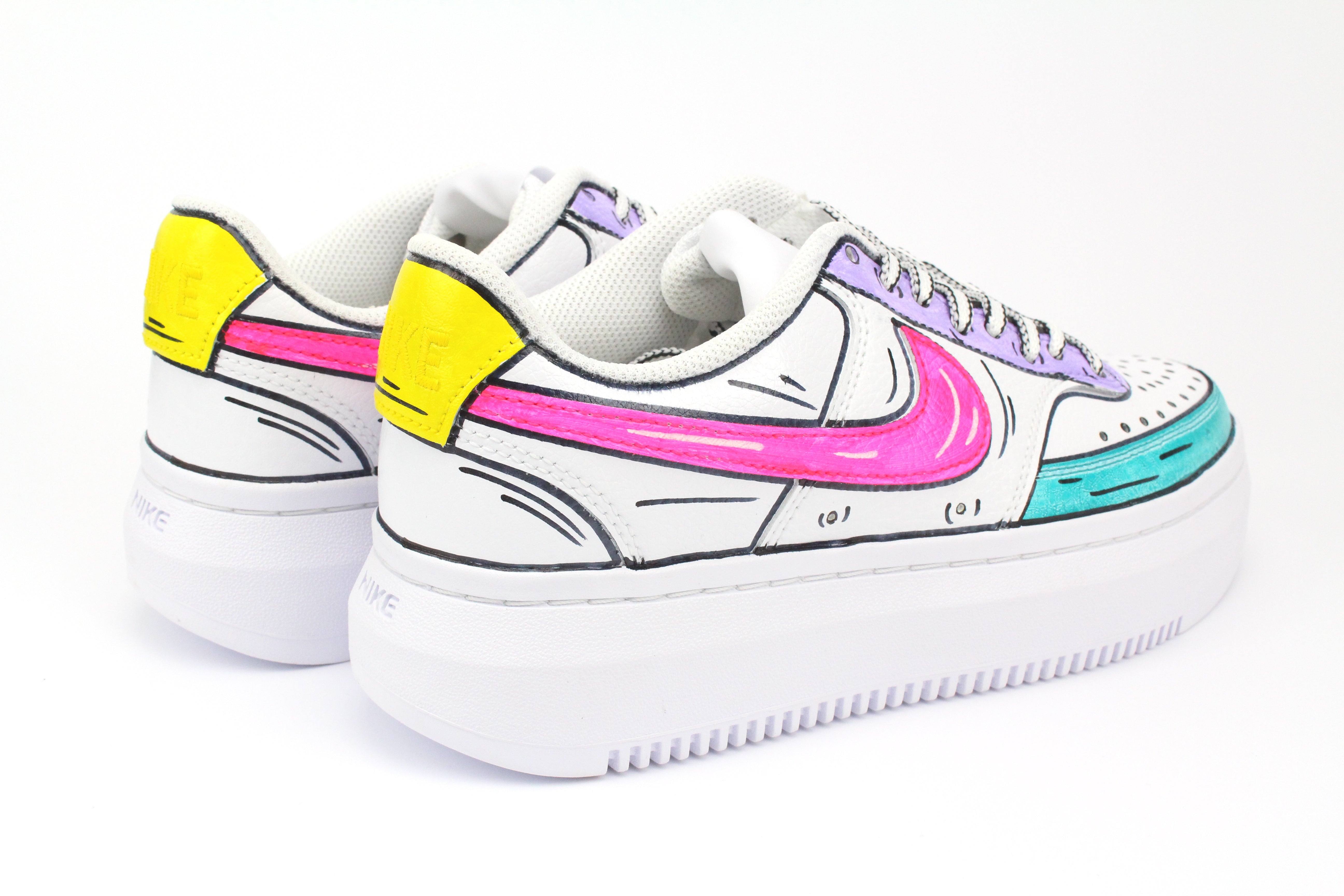 Nike Court Vision Low Platform Cartoon 4 colori