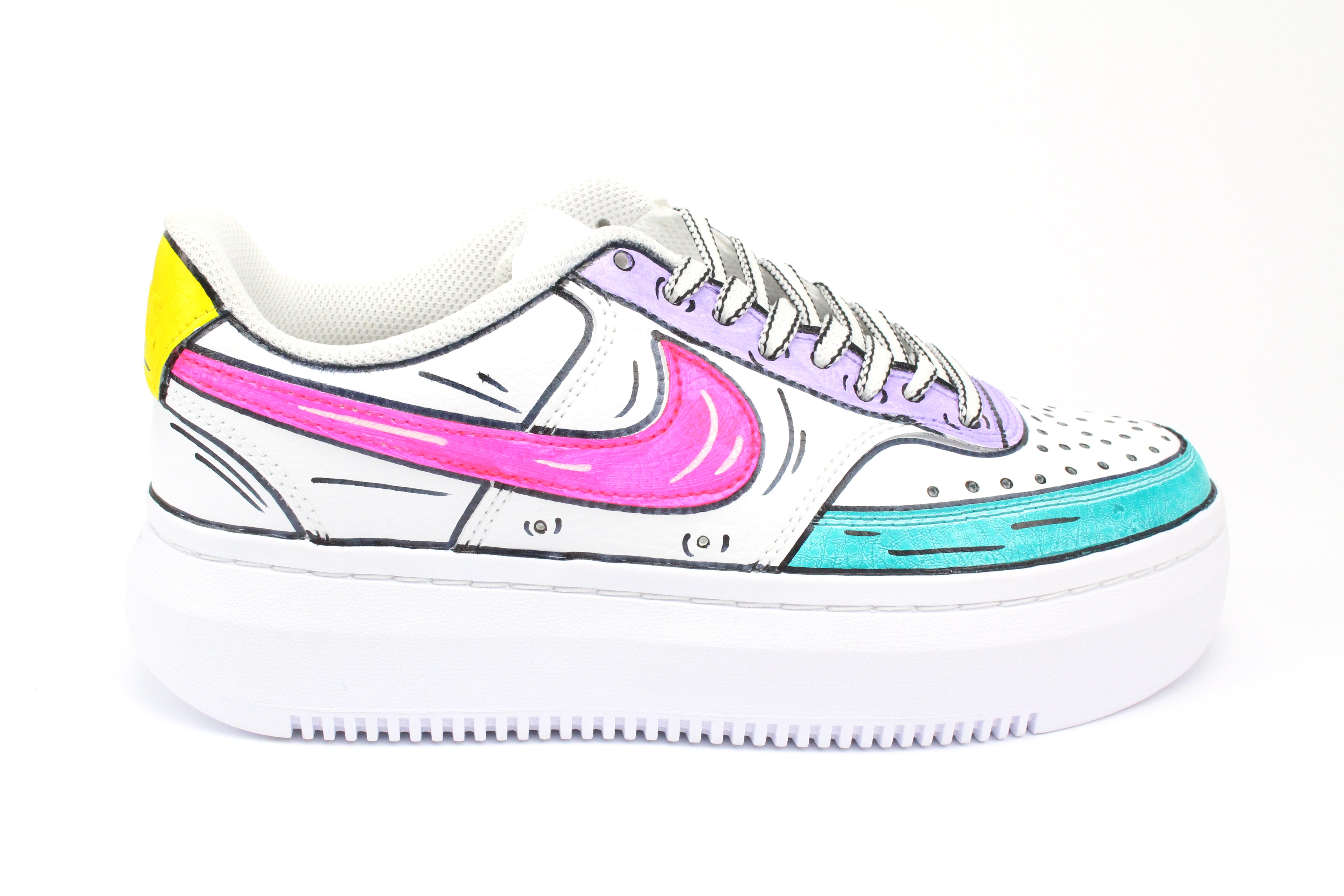 Nike Court Vision Low Platform Cartoon 4 colori