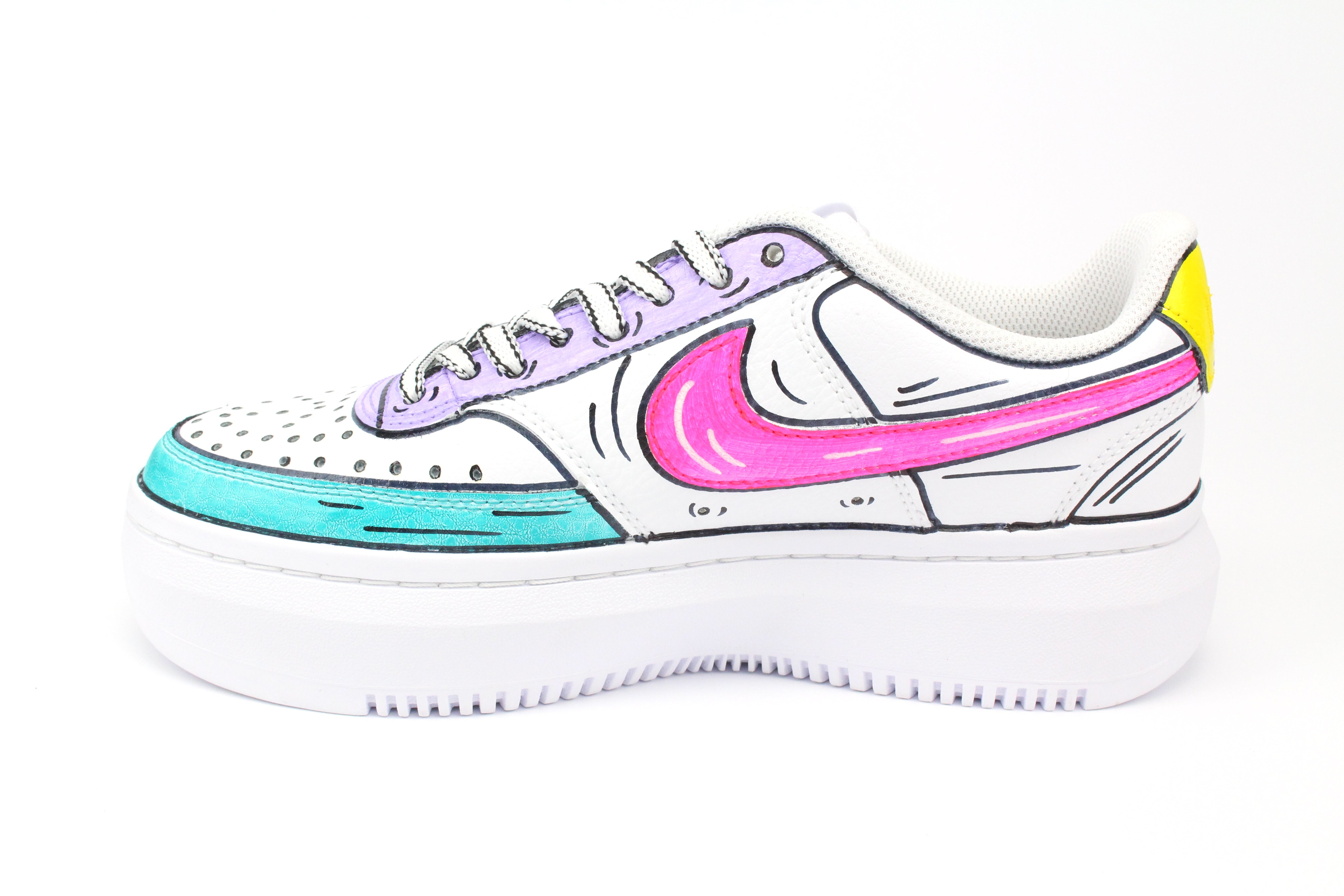 Nike Court Vision Low Platform Cartoon 4 colori