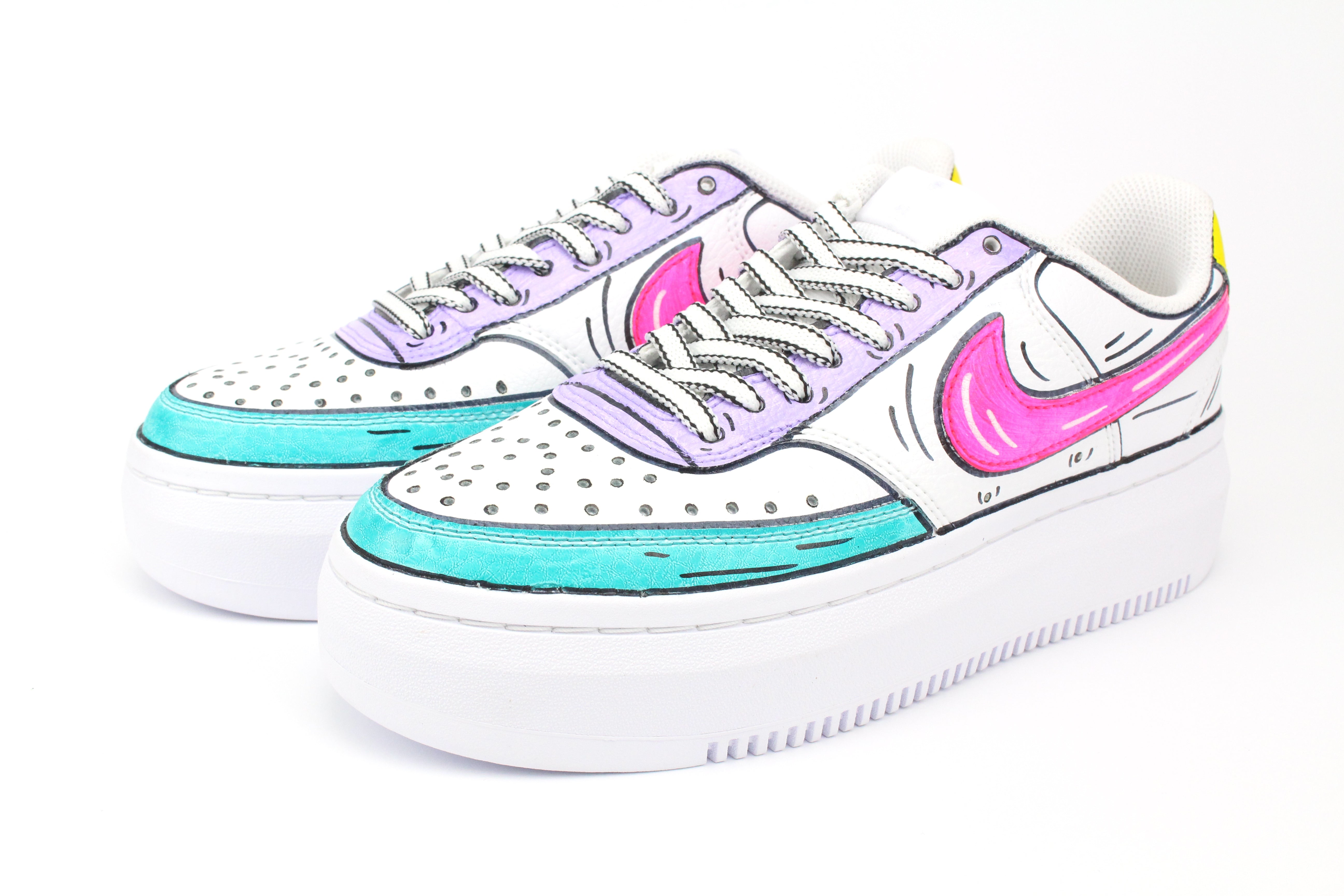Nike Court Vision Low Platform Cartoon 4 colori