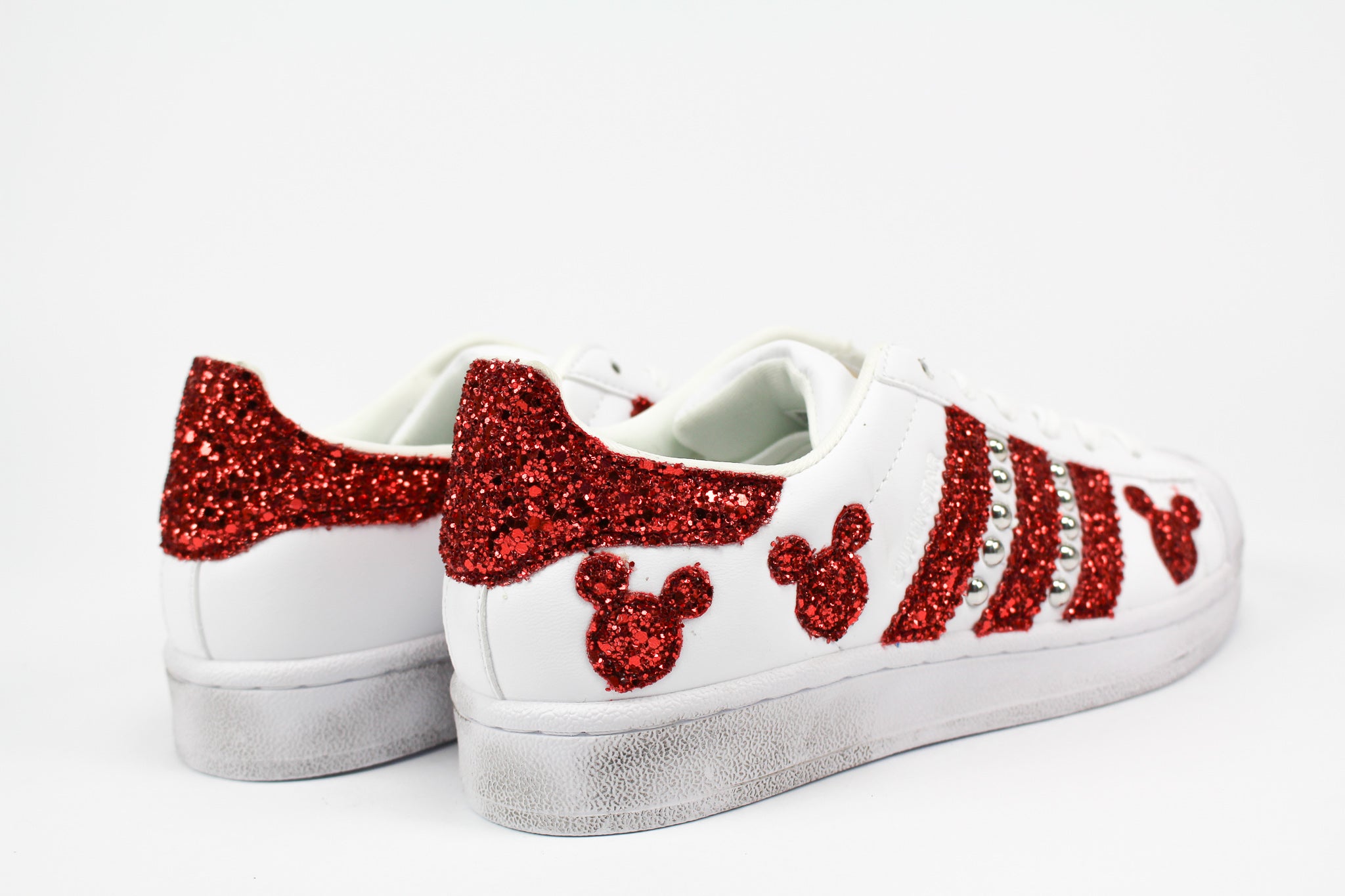 Adidas Superstar Personalizzate Topolini Rossi & Borchie