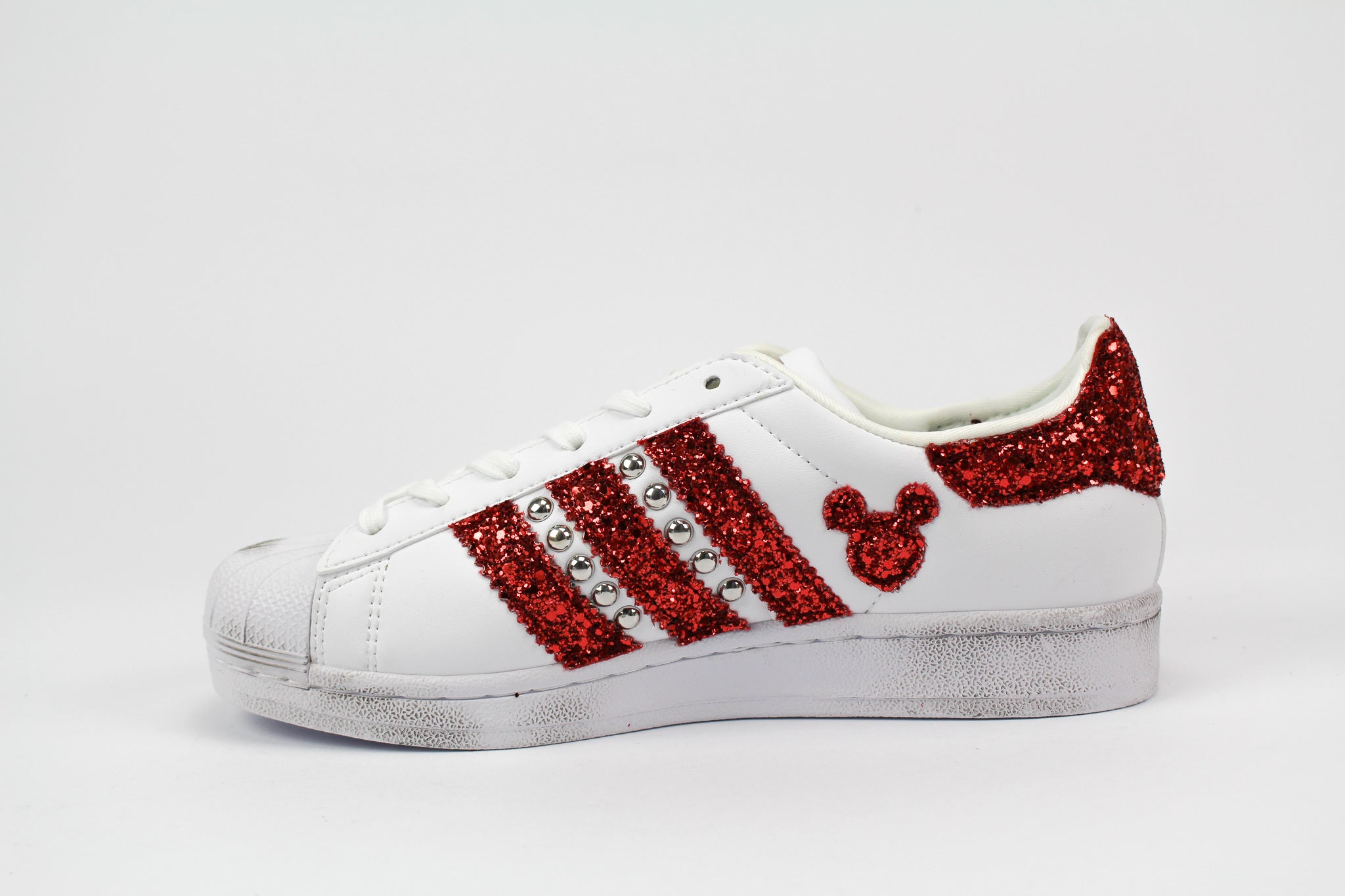 Adidas Superstar Personalizzate Topolini Rossi & Borchie