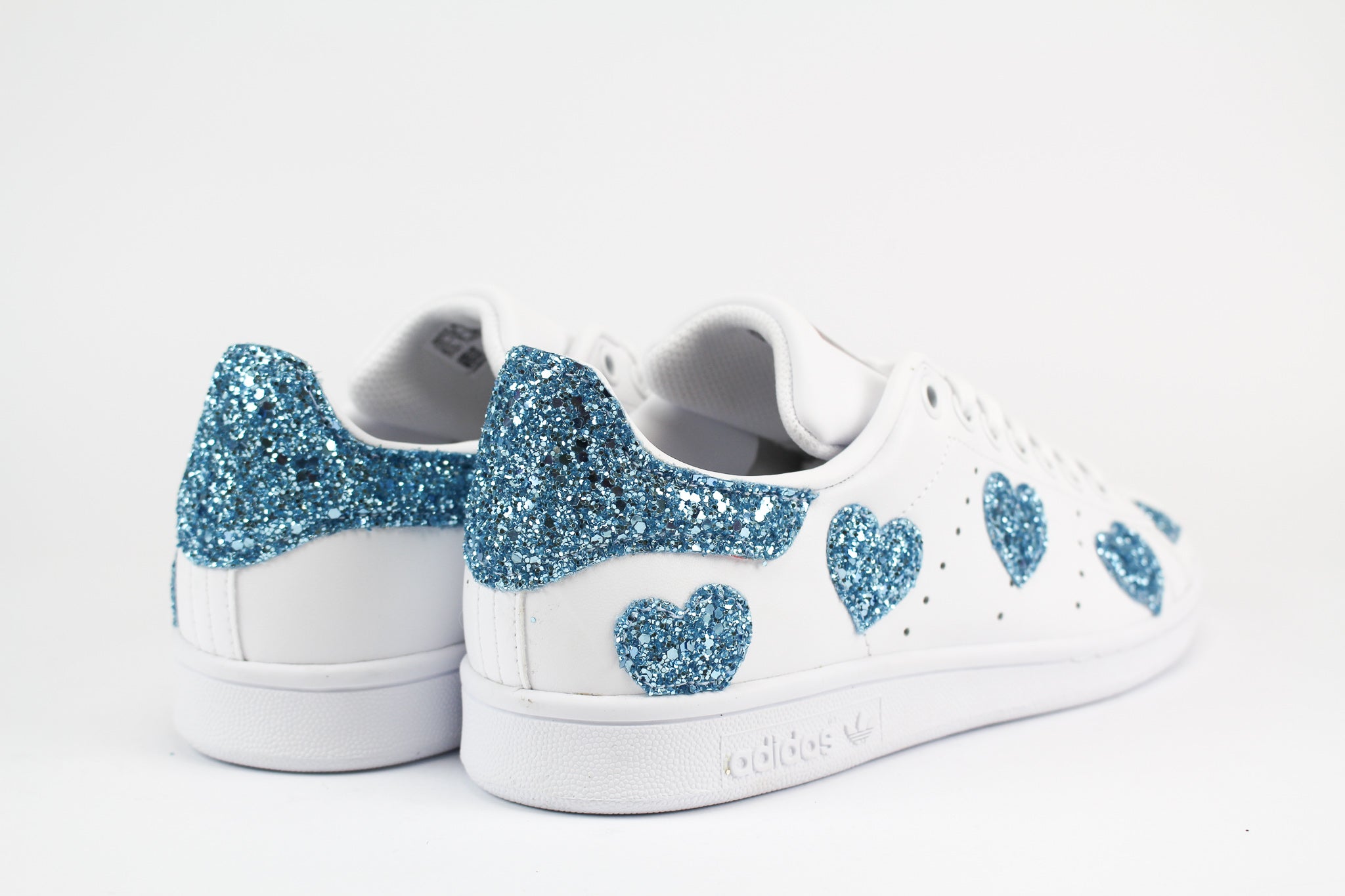 Adidas Stan Smith Cuori Azzurro Glitter