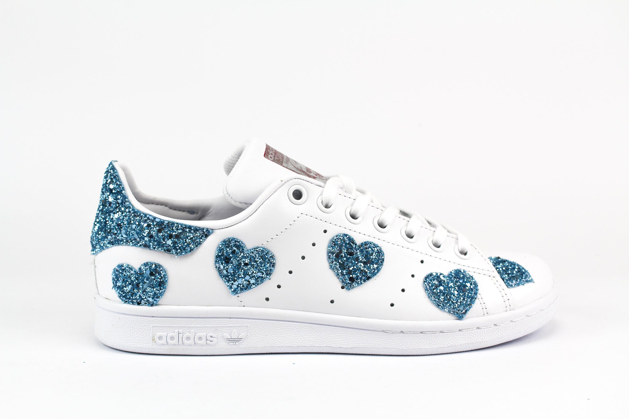 Adidas Stan Smith Cuori Azzurro Glitter