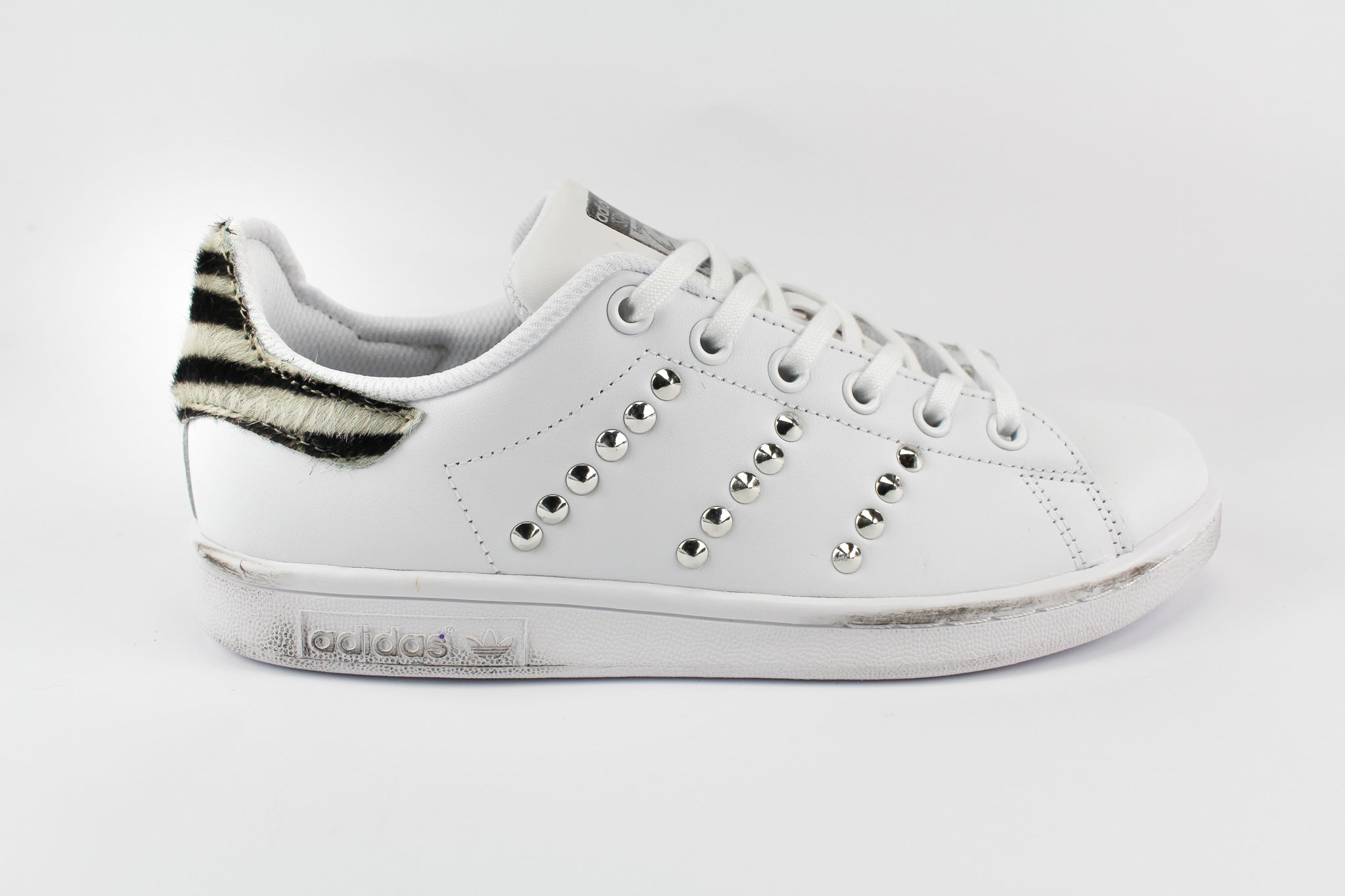 Adidas Stan Smith Personalizzate Cavallino Zebrato & Borchie