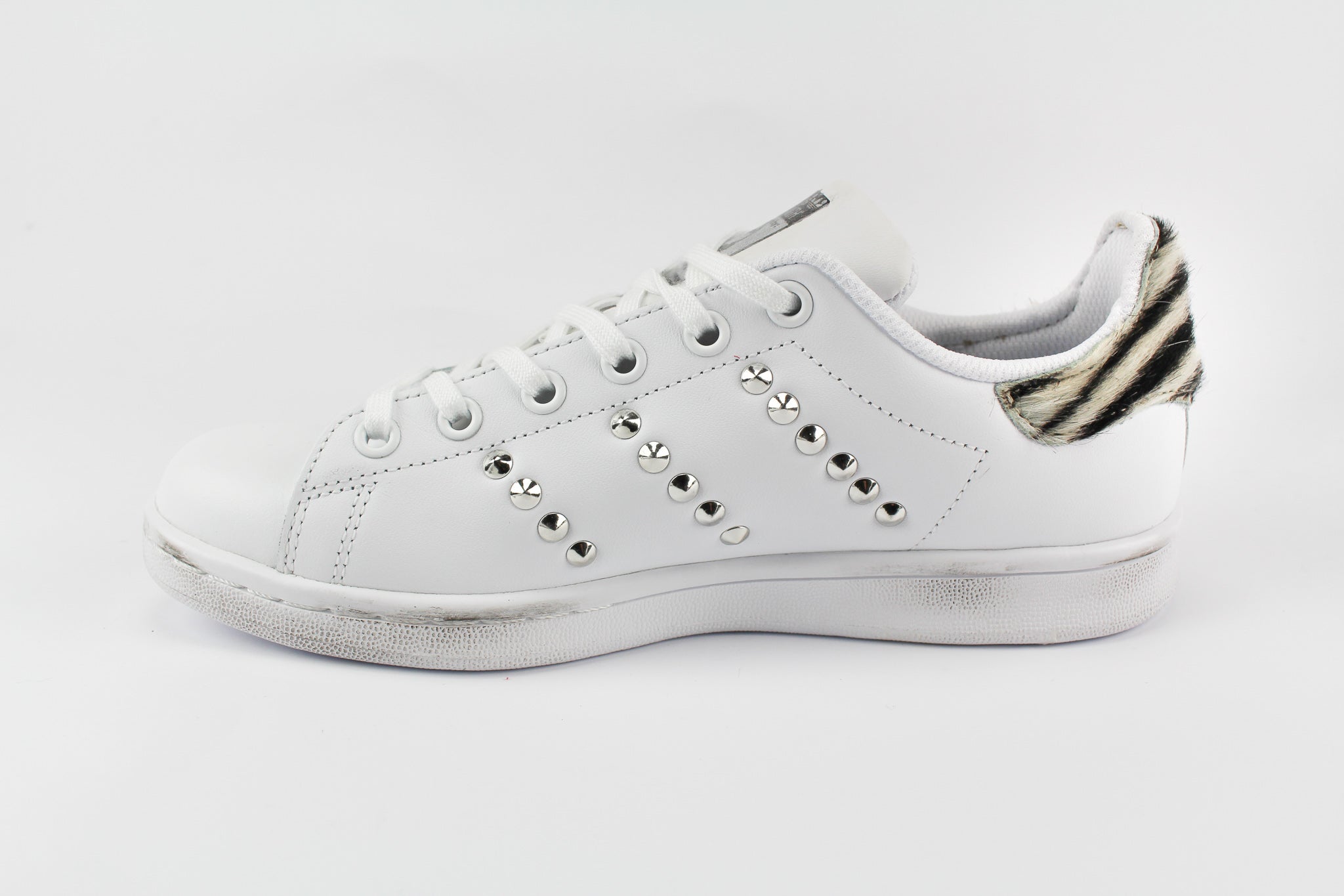 Adidas Stan Smith Personalizzate Cavallino Zebrato & Borchie