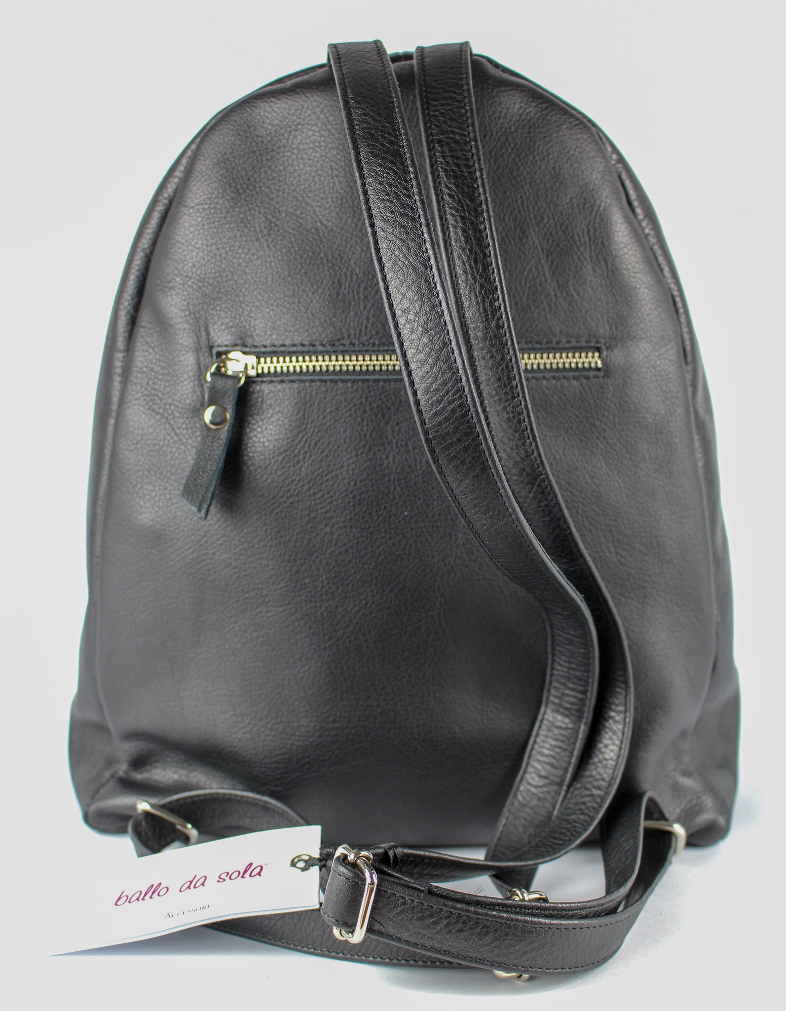 Zaino Pelle Nera Corona Nera