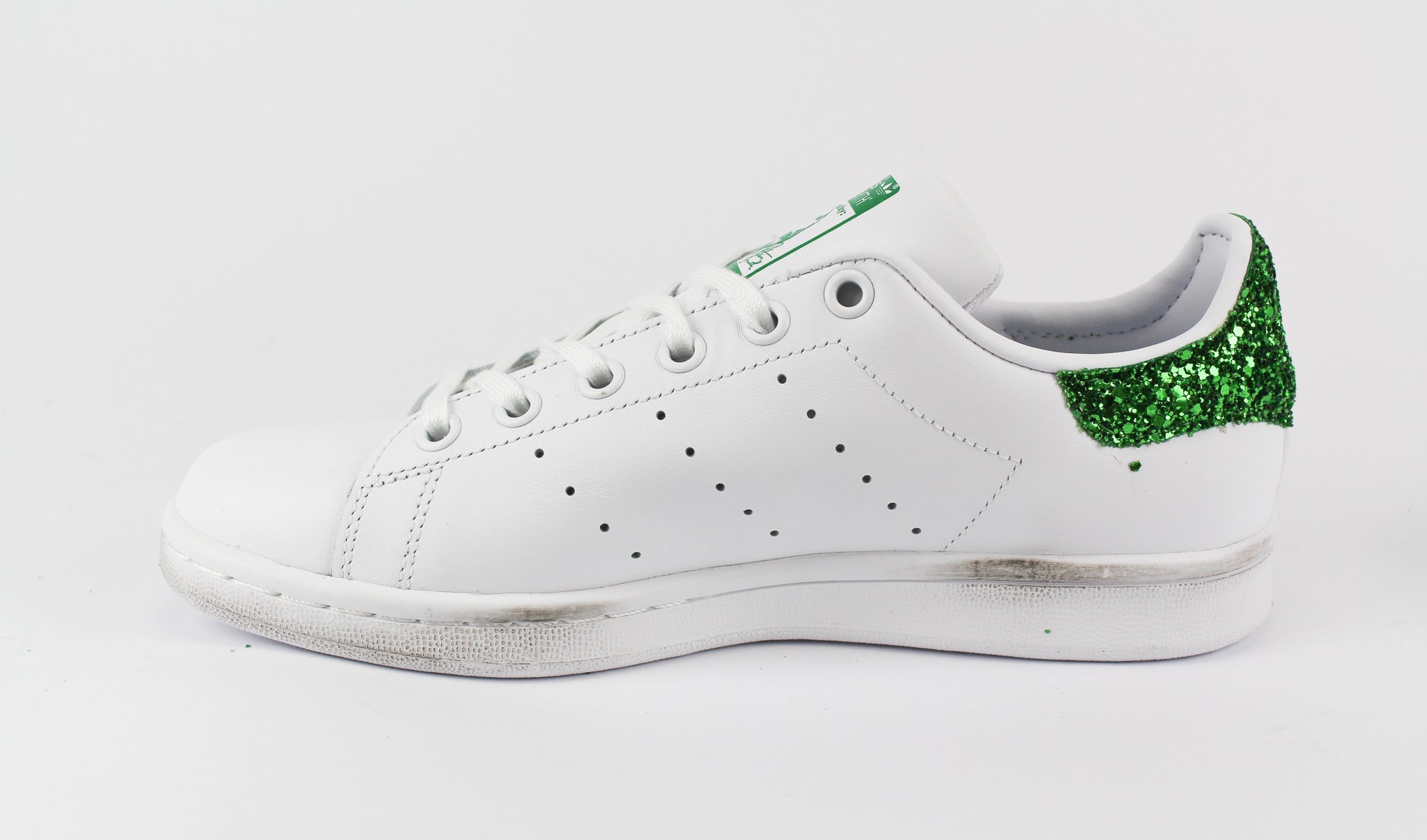 Adidas Stan Smith Personalizzate Stella Glitter Verde