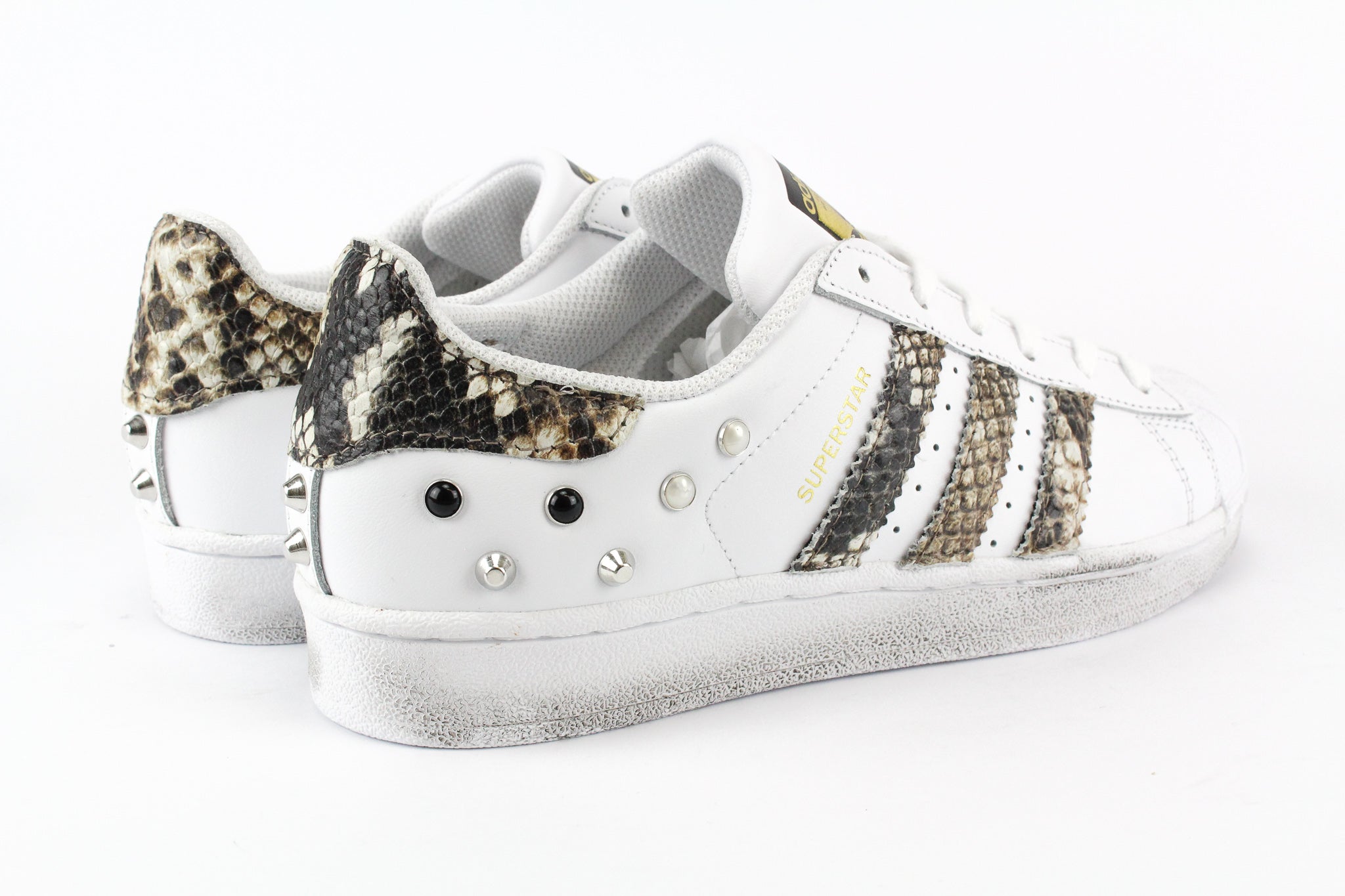 Adidas Superstar Personalizzate Pitone & Borchie