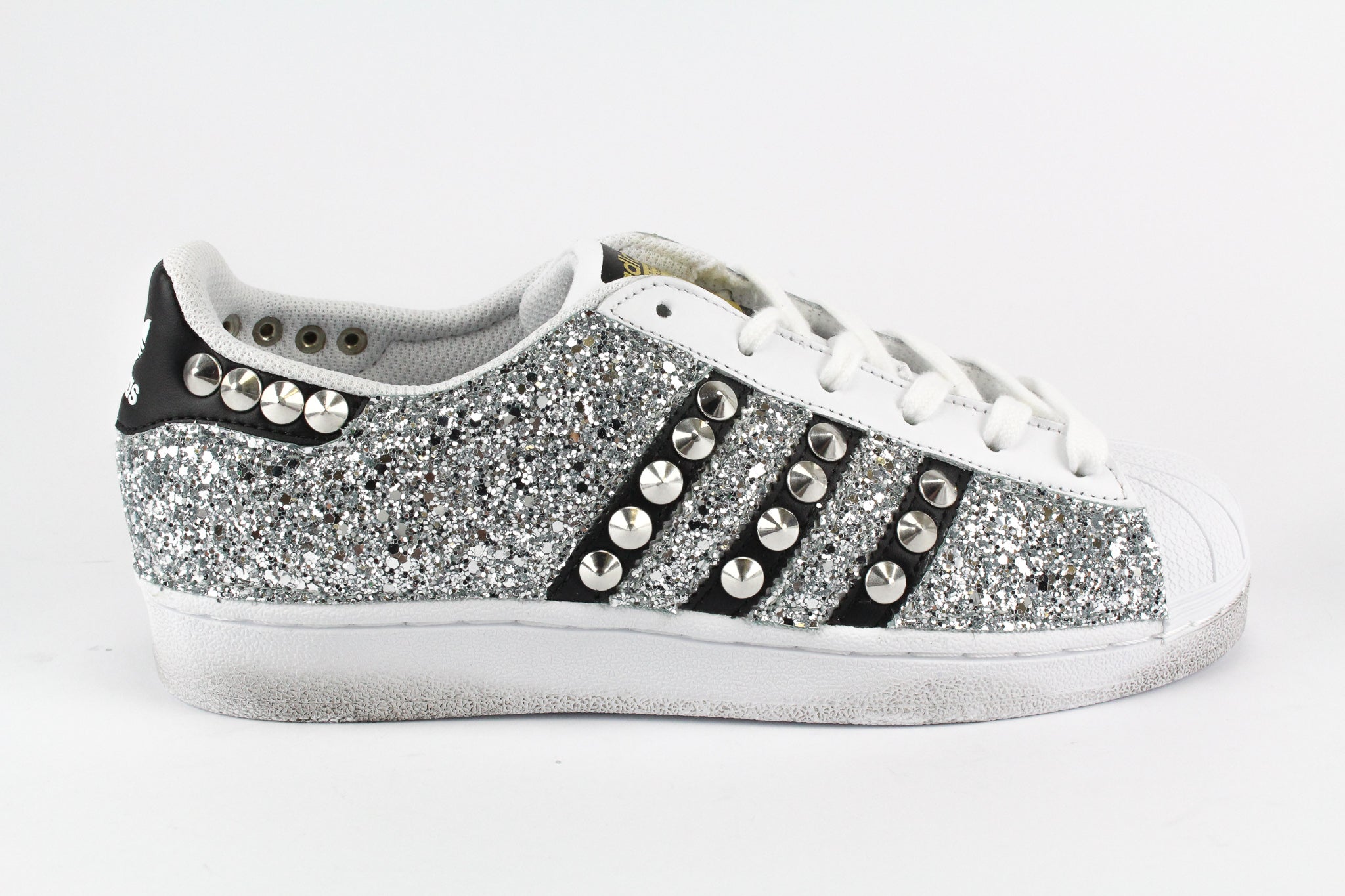 Adidas Superstar Personalizzate Total Glitter & Borchie