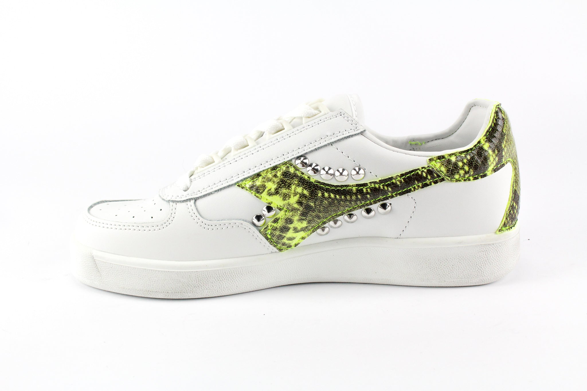 Diadora B.Elite Pitone Yellow Fluo & Borchie