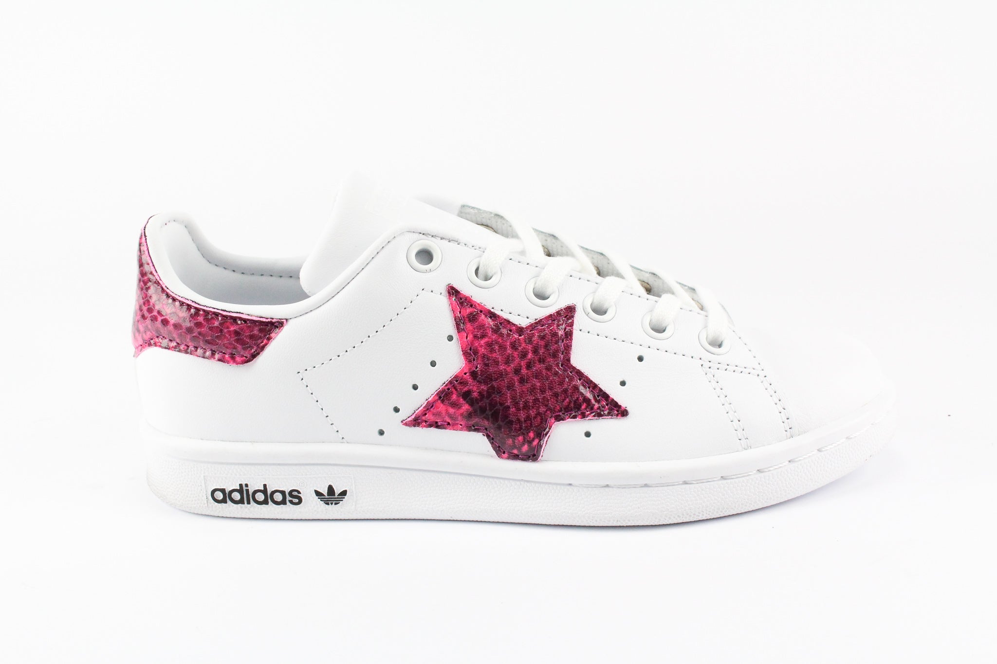 Adidas Stan Smith Personalizzate Stella Pitone Pink Fluo
