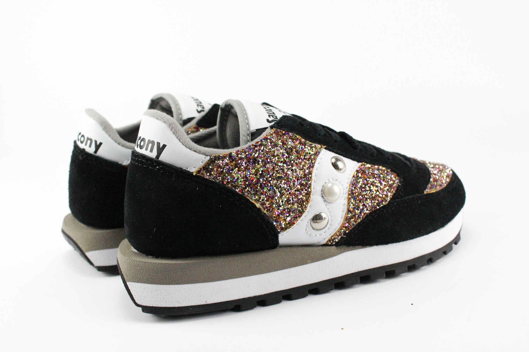 Saucony Jazz Black Multicolor Glitter & Borchie