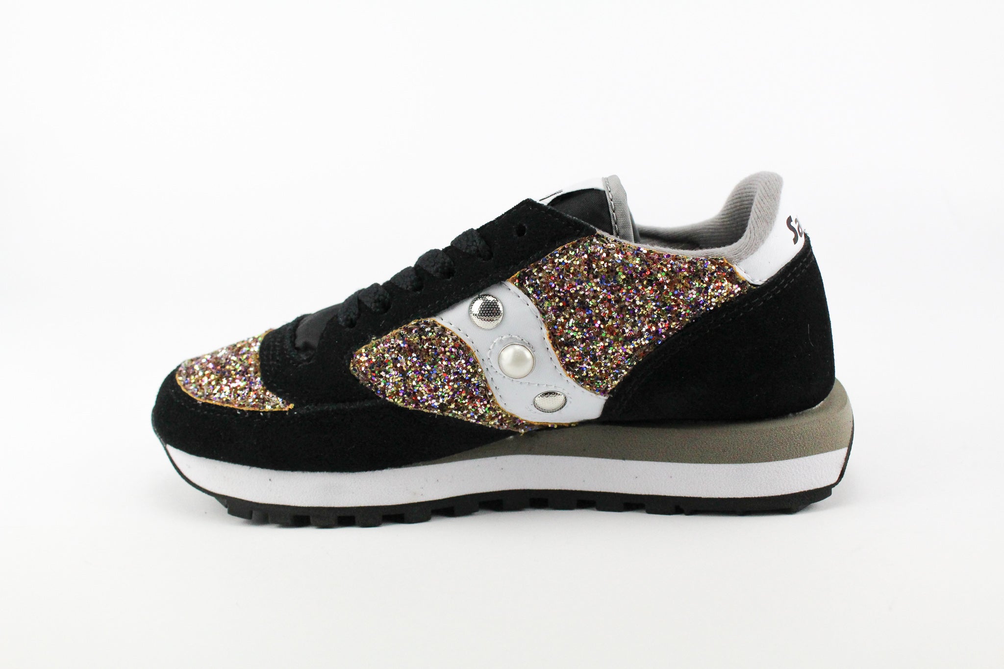 Saucony Jazz Black Multicolor Glitter & Borchie
