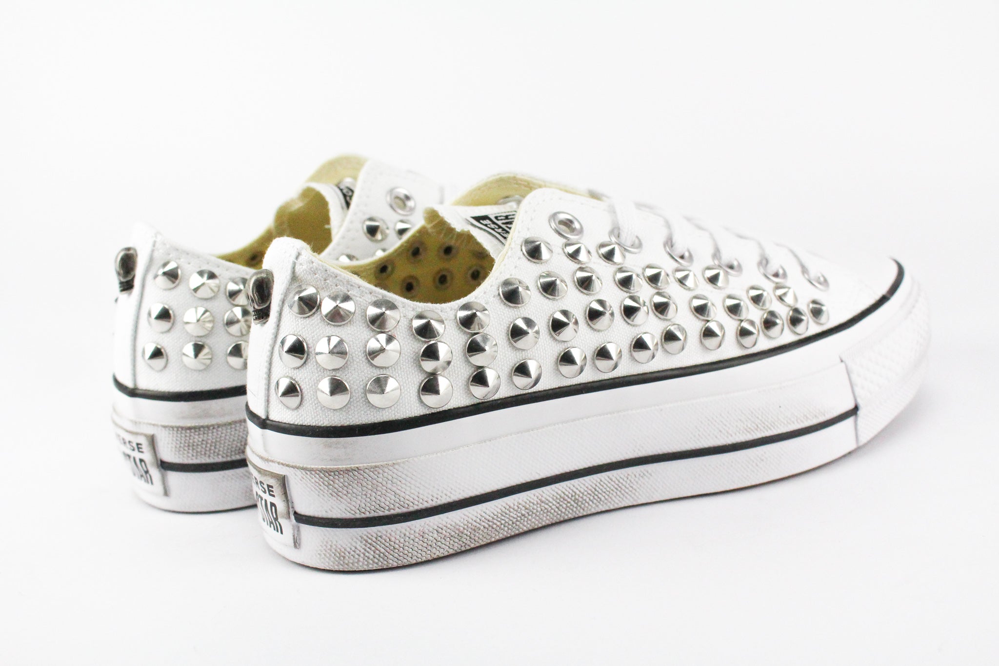 Converse All Star Platform White Total Borchie