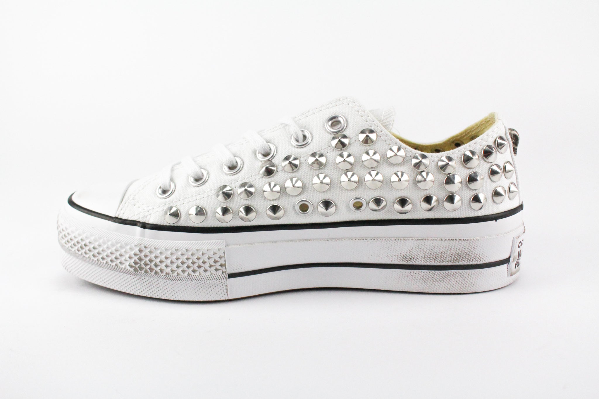 Converse All Star Platform White Total Borchie