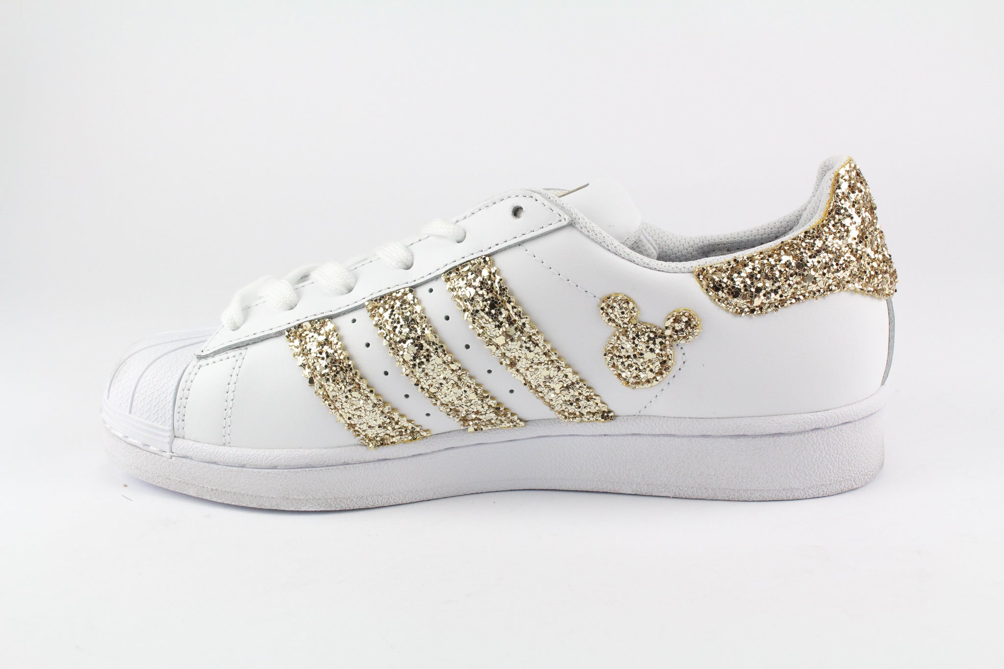 Adidas Superstar Personalizzate Topolini Gold Glitter