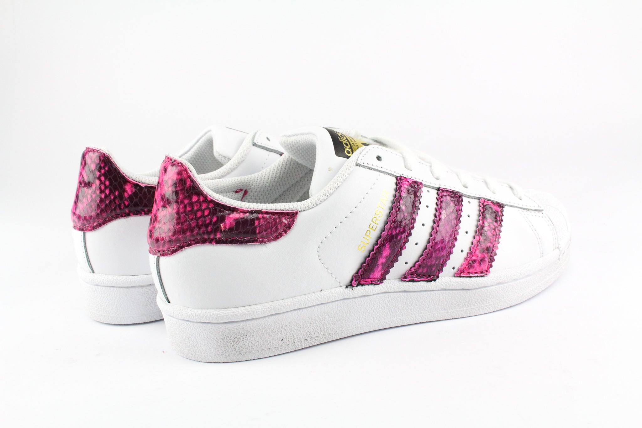 Adidas Superstar Personalizzate Pitone Fluo