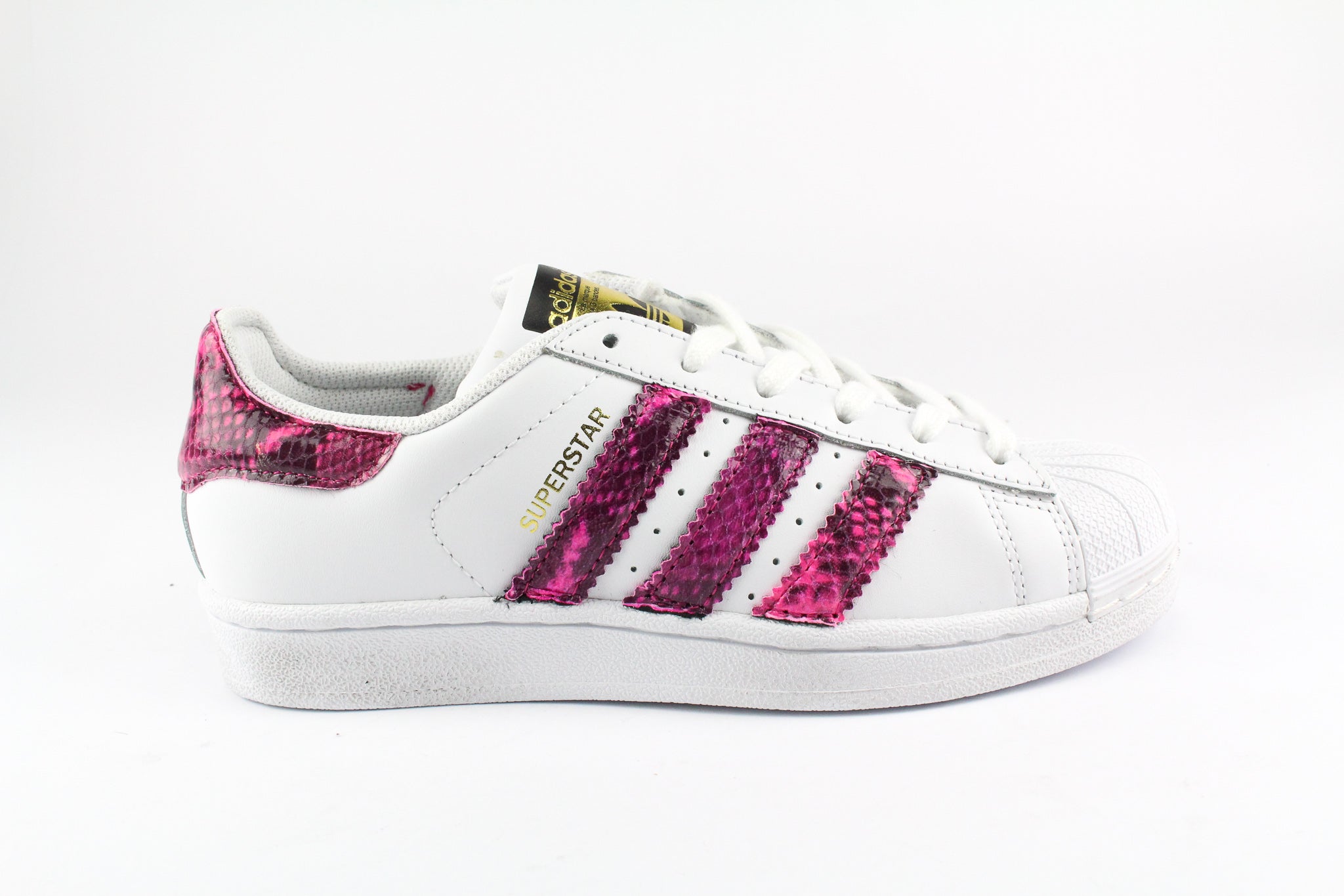 Adidas Superstar Personalizzate Pitone Fluo