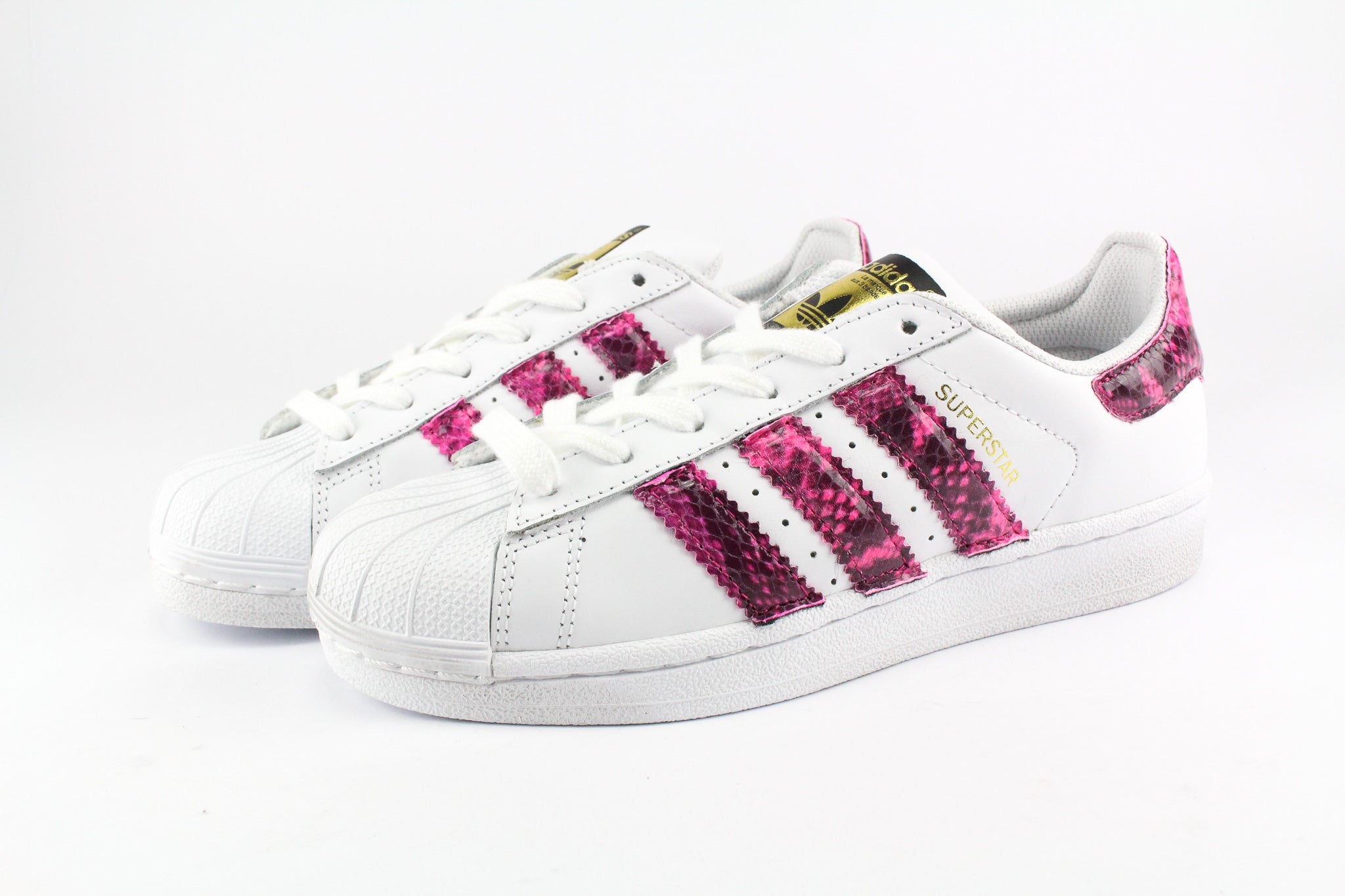 Adidas Superstar Personalizzate Pitone Fluo