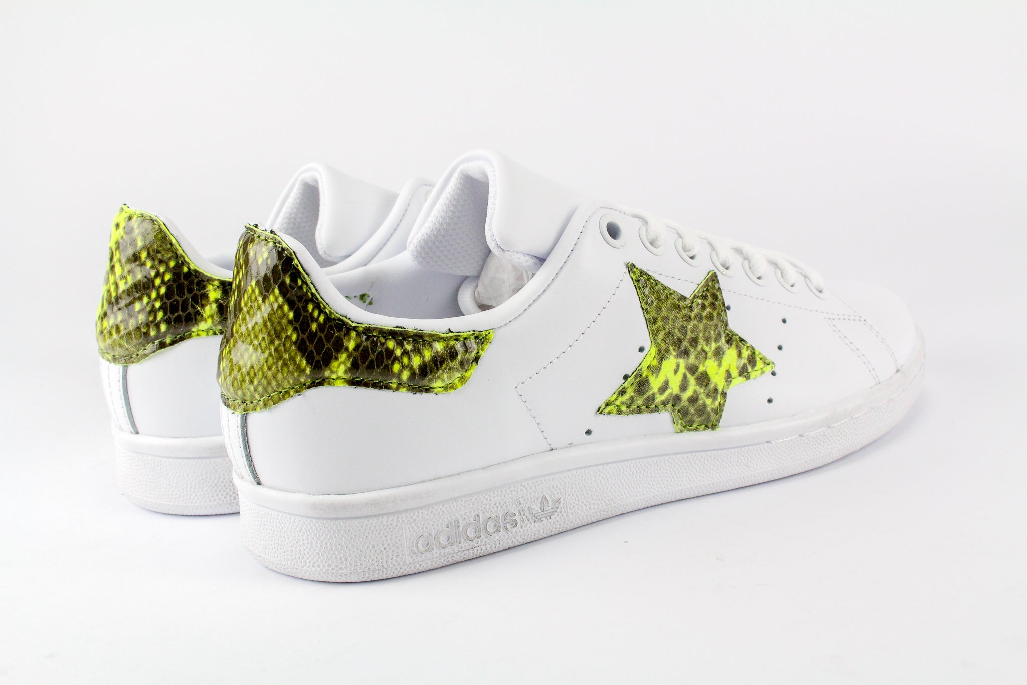 Adidas Stan Smith Personalizzate Stella Pitone Yellow Fluo