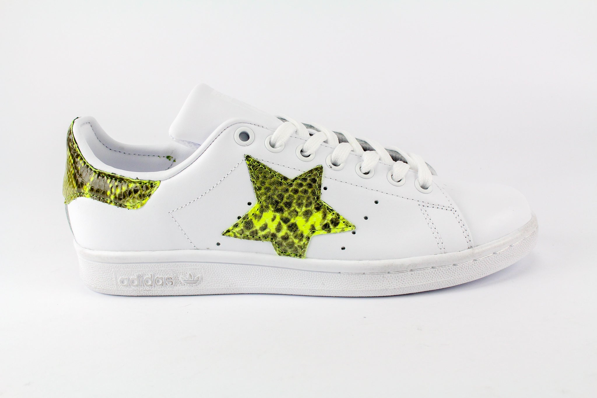 Adidas Stan Smith Personalizzate Stella Pitone Yellow Fluo