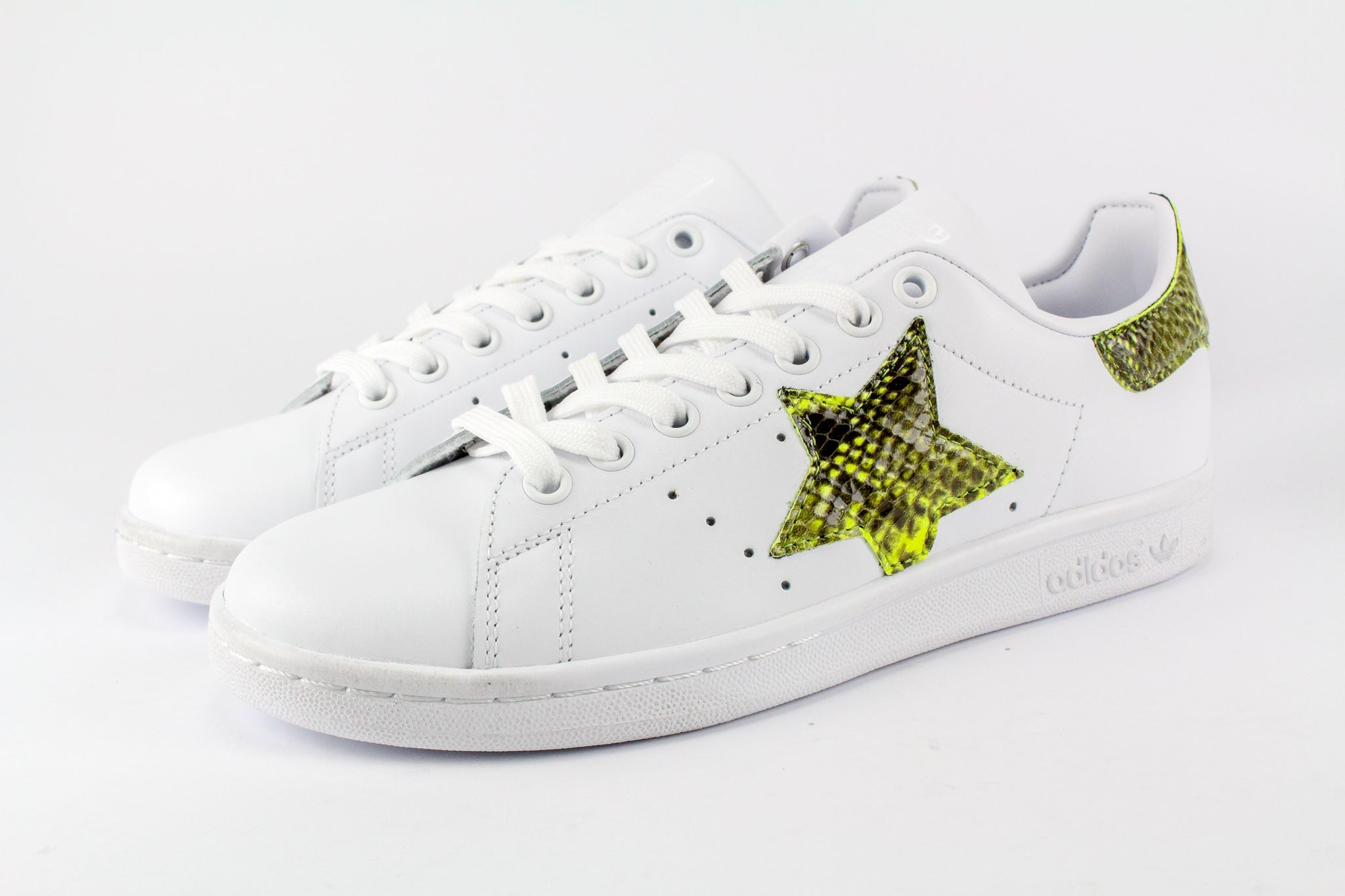 Adidas Stan Smith Personalizzate Stella Pitone Yellow Fluo